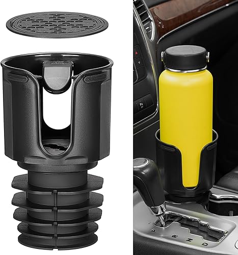 KEMIMOTO Expansor de soporte de bebida ajustable para automóvil compatible con Yeti, Stanley, Hydro Flask, botellas de agua y tazas de 18 a 40