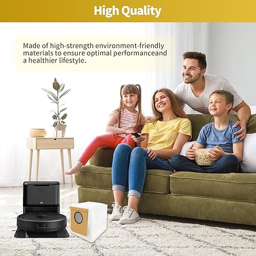 Miniatura 7 de Paquete de 8 bolsas de polvo de repuesto para Eufy RoboVac L35 HybridL35 Hybrid+ LR30 HybridLR30 Hybrid+ LR20 Auto-Empty Station, bolsas de