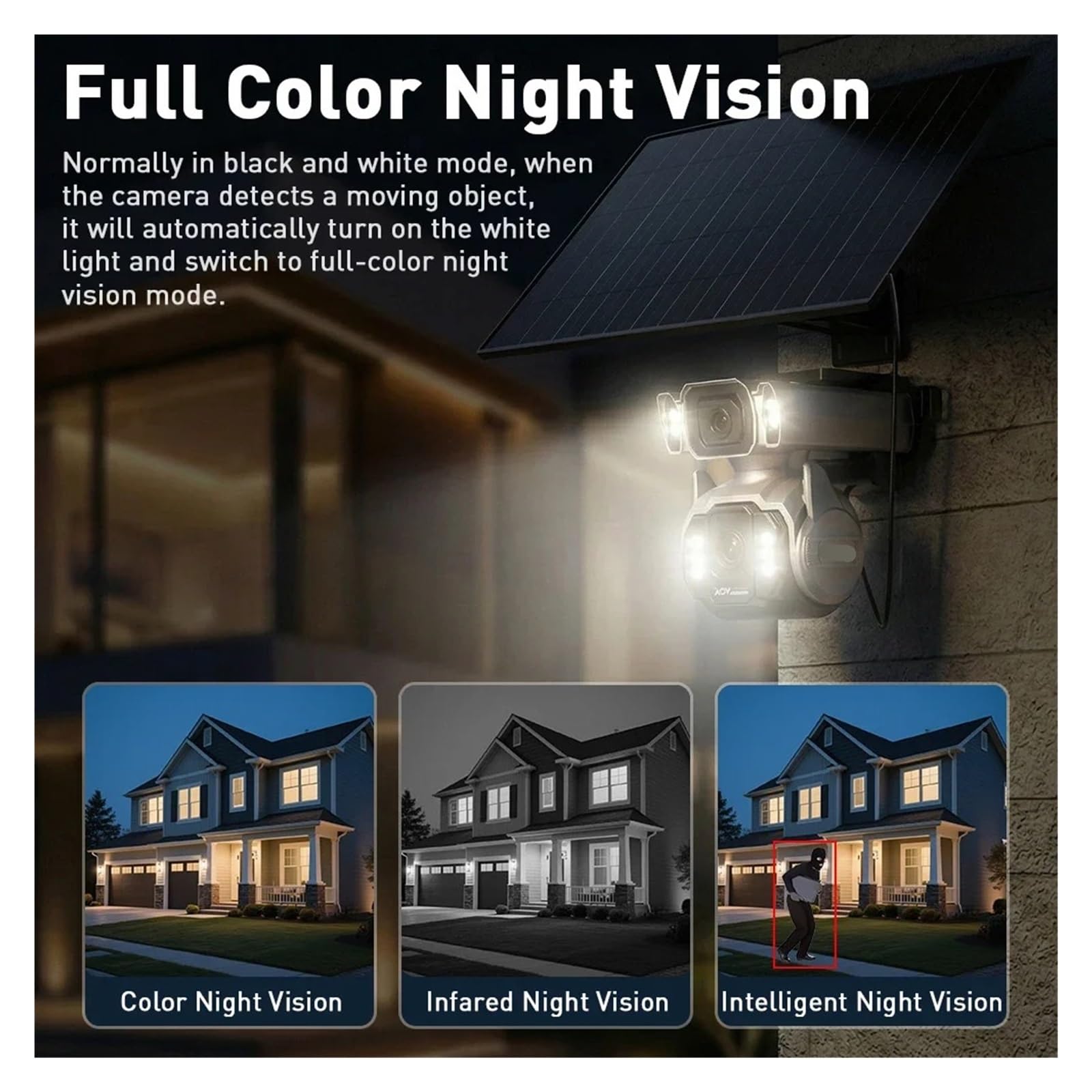 Caméra Solaire 4G Extérieure De Vidéosurveillance Domestique CCTV