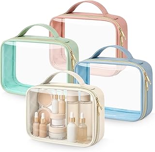 Abbylike 4 bolsas de maquillaje transparentes...