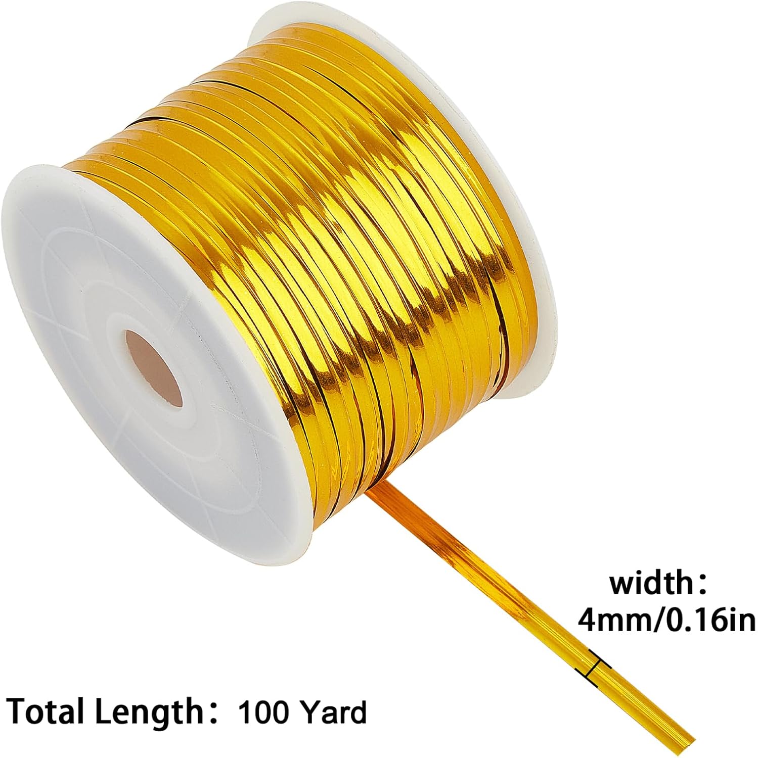 Gold Metallic Twist Ties 100 Yards – Heavy Duty Metal Twist Ties Roll for Bread Bags, Coffee Bags, Treat Bags, Garden Plants, Gift Wrapping, Crafts, Baking, and Cable Organization image 2
