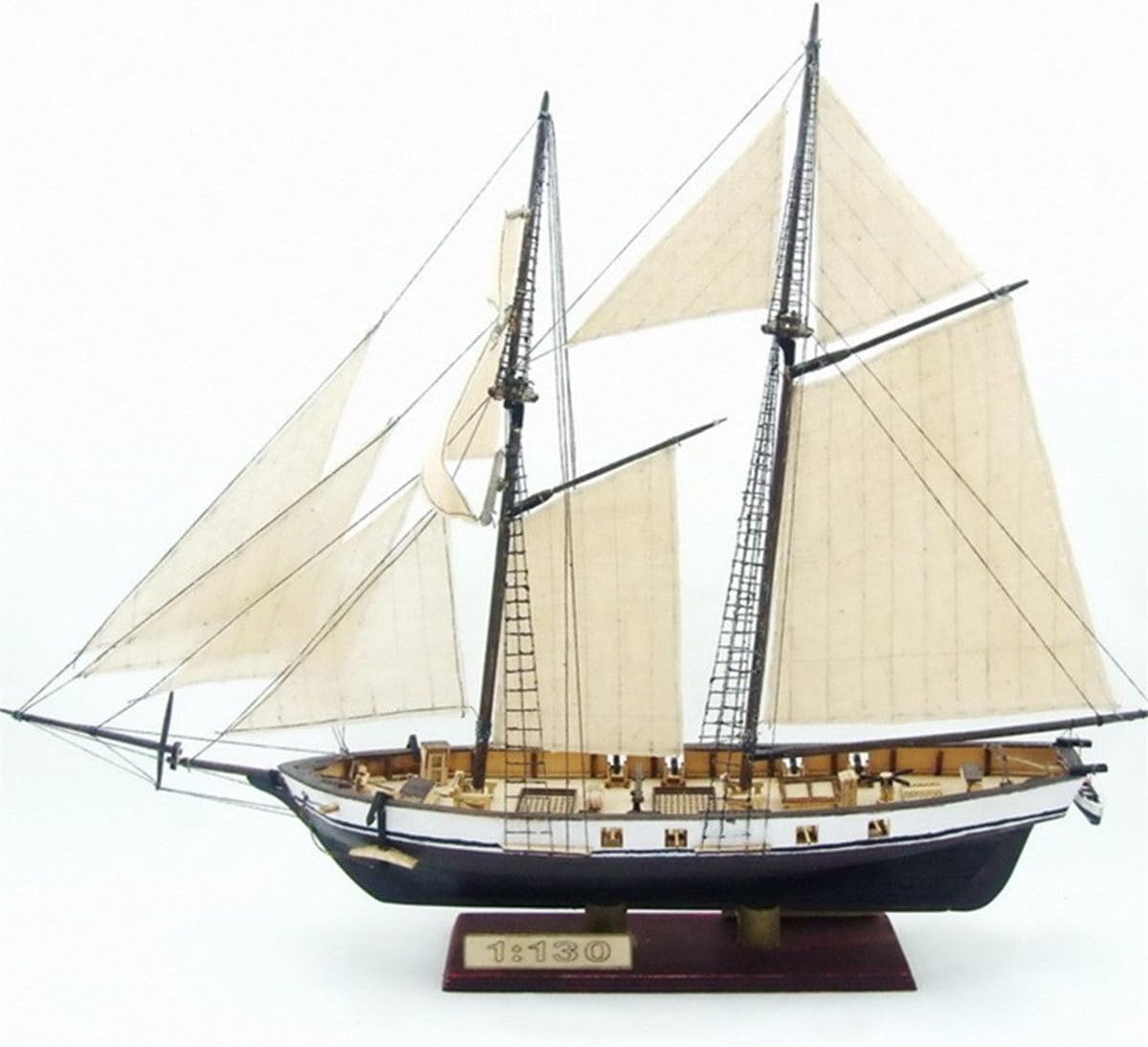 EsportsMJJ 380x130x270mm DIY Ship Assembly Model Kits Classical Wooden Sailing Boats Scale Model Decoration