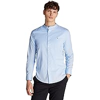 Tommy Hilfiger Uomo Camicia Flex Poplin Solid Mao Regular Fit