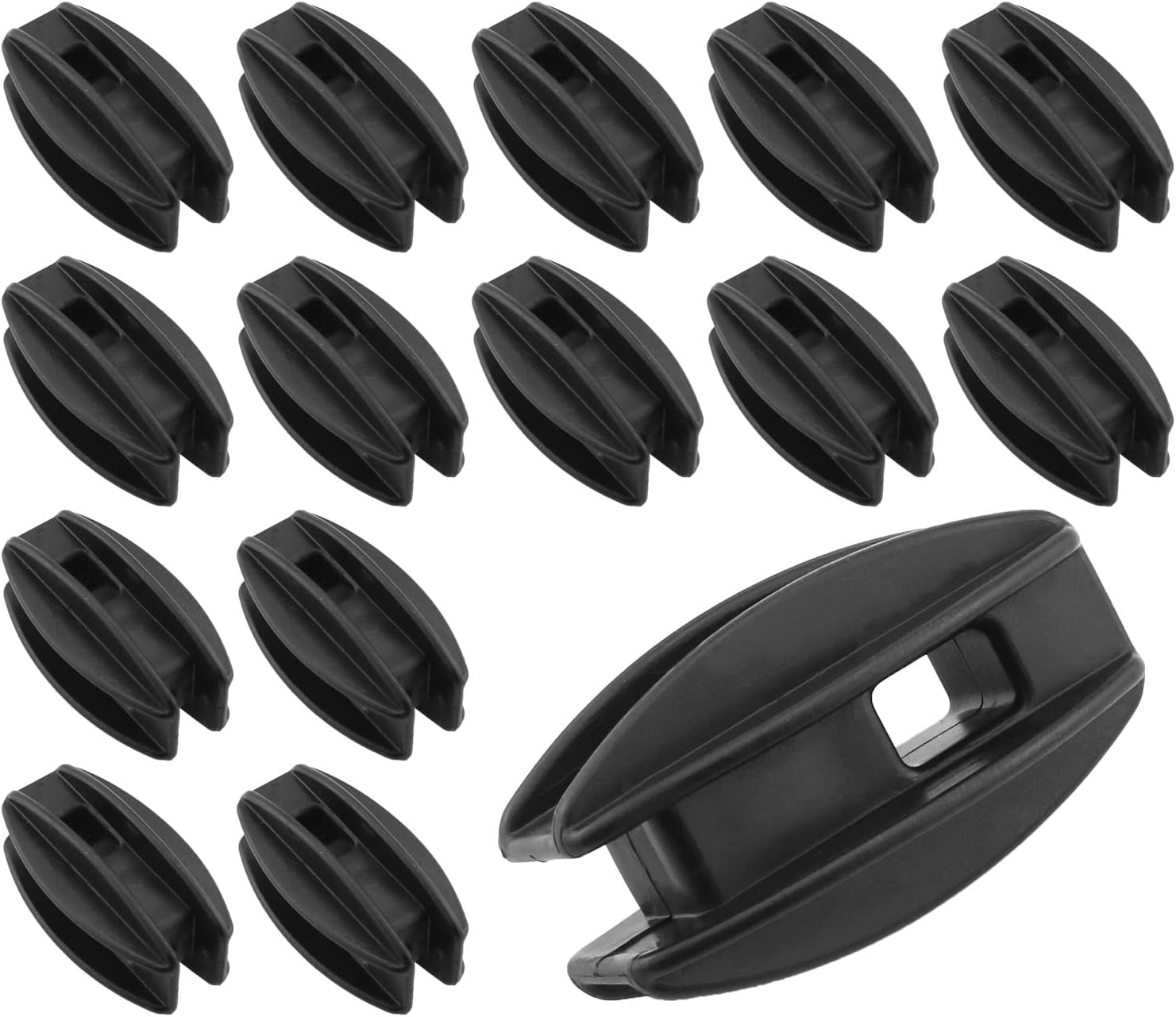 DGHAOP 15pcs Electric Fence Insulator Black Corner Post Electric Fence Insulator