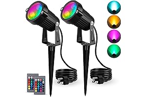 PCXWTLN Landscape Spotlights: Vibrant RGB Illumination for Your Outdoor Oasis