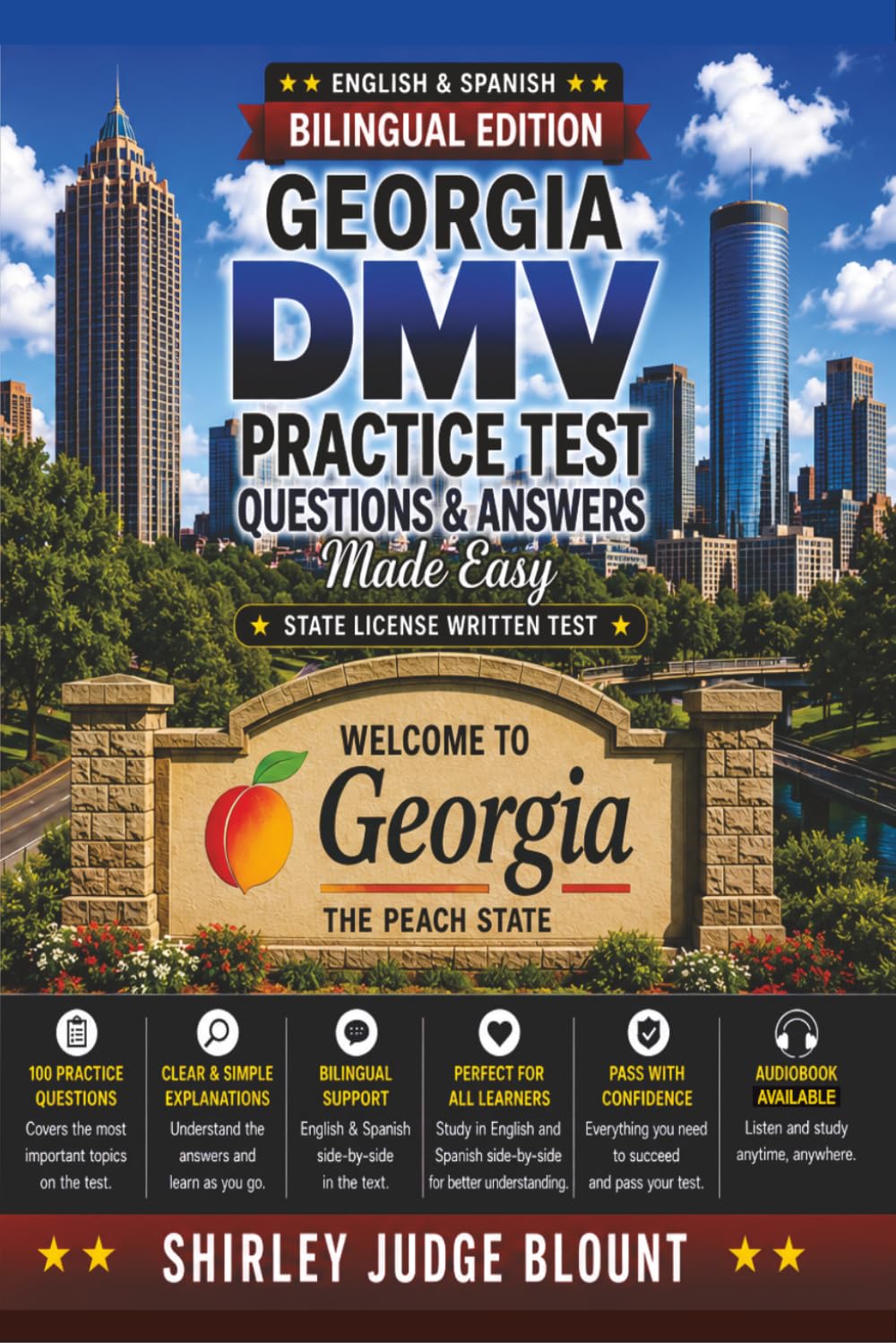 Georgia DMV English Test Made Easy™: Driver’s License Written Test Study Guide with Practice Questions | English & Spanish Edition