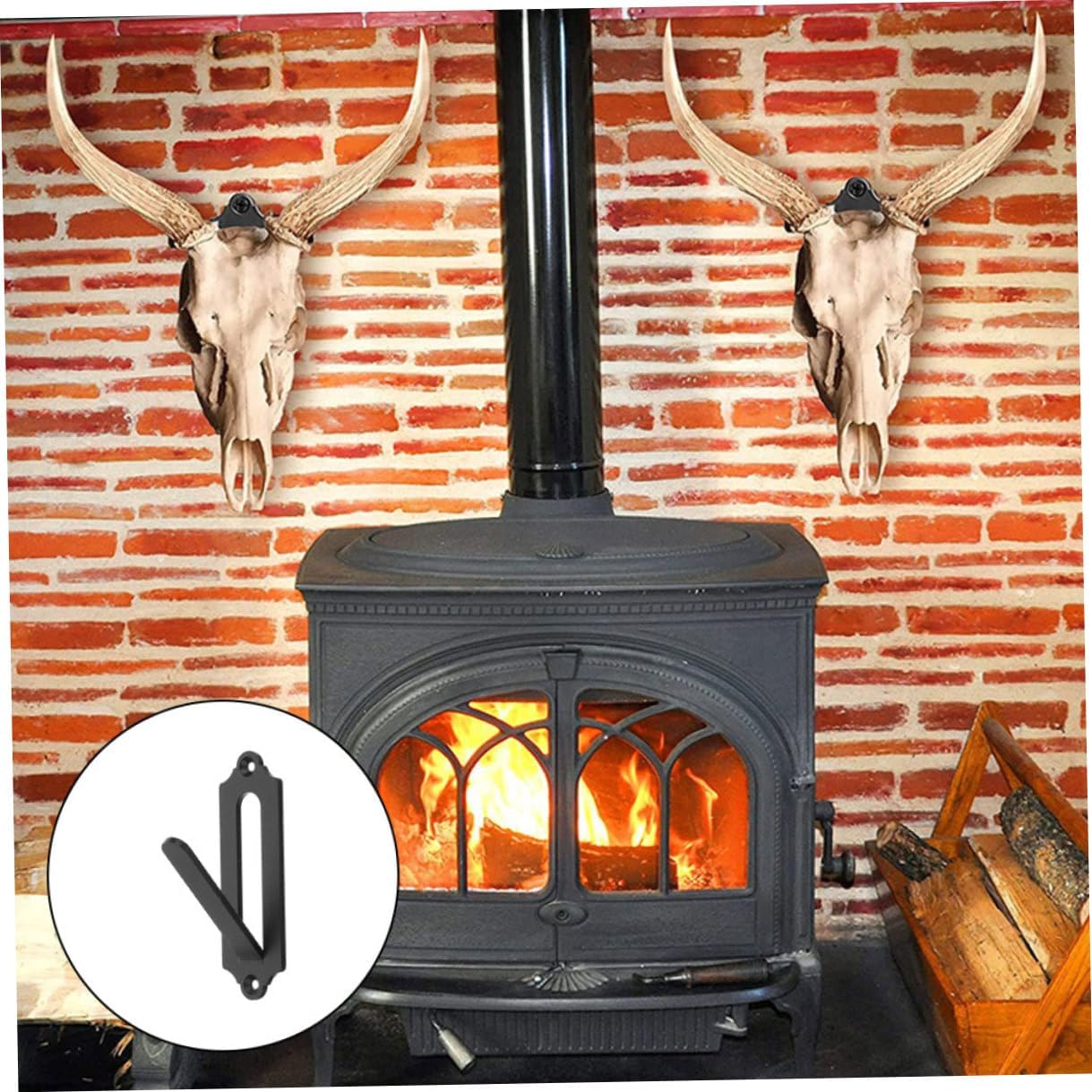 Healifty Skulls Wall Mount Hanger European Style Trophy Mount Bracket for Deer Elk Buffalo Skull Display 6pcs Set for Hunting Game Indoor Outdoor Decor