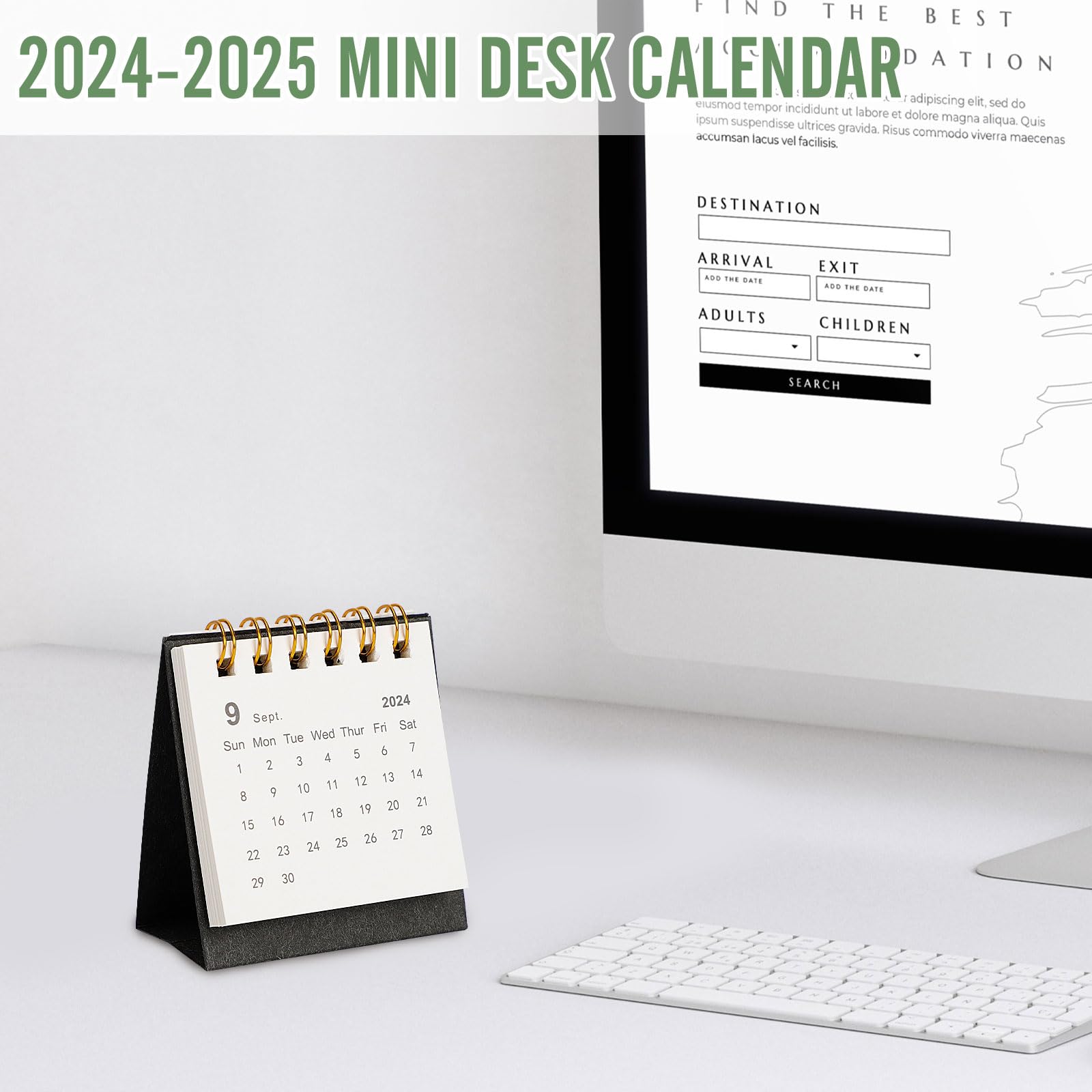 Mini Calendrier De Bureau 2025-2026 (18 Mois) - Juillet 2025 à Décembre 2026, Format Portable