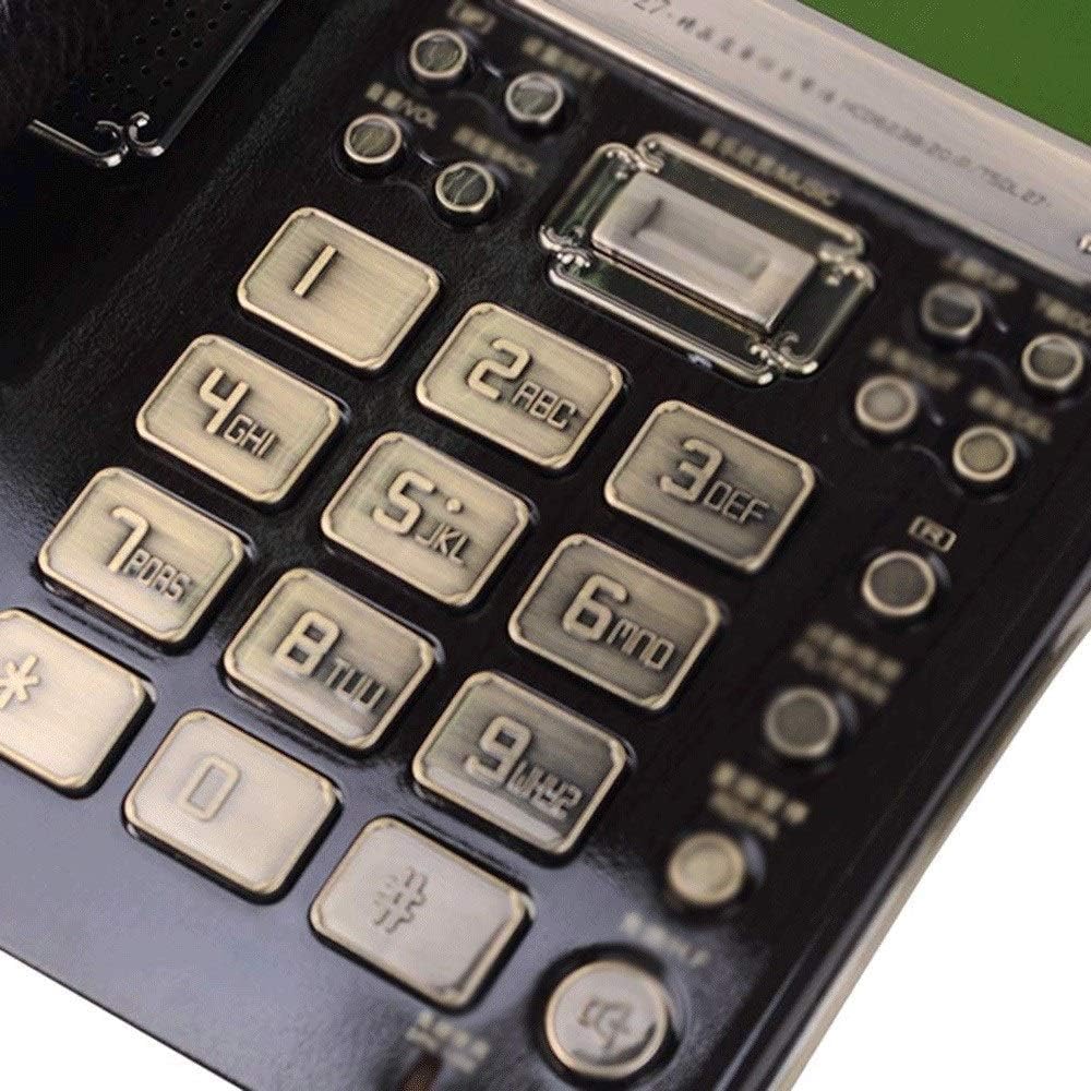 Retro Rotary Dial Phone Antique Wired Continental Telephone Phone Decoration (Color : A) (B)