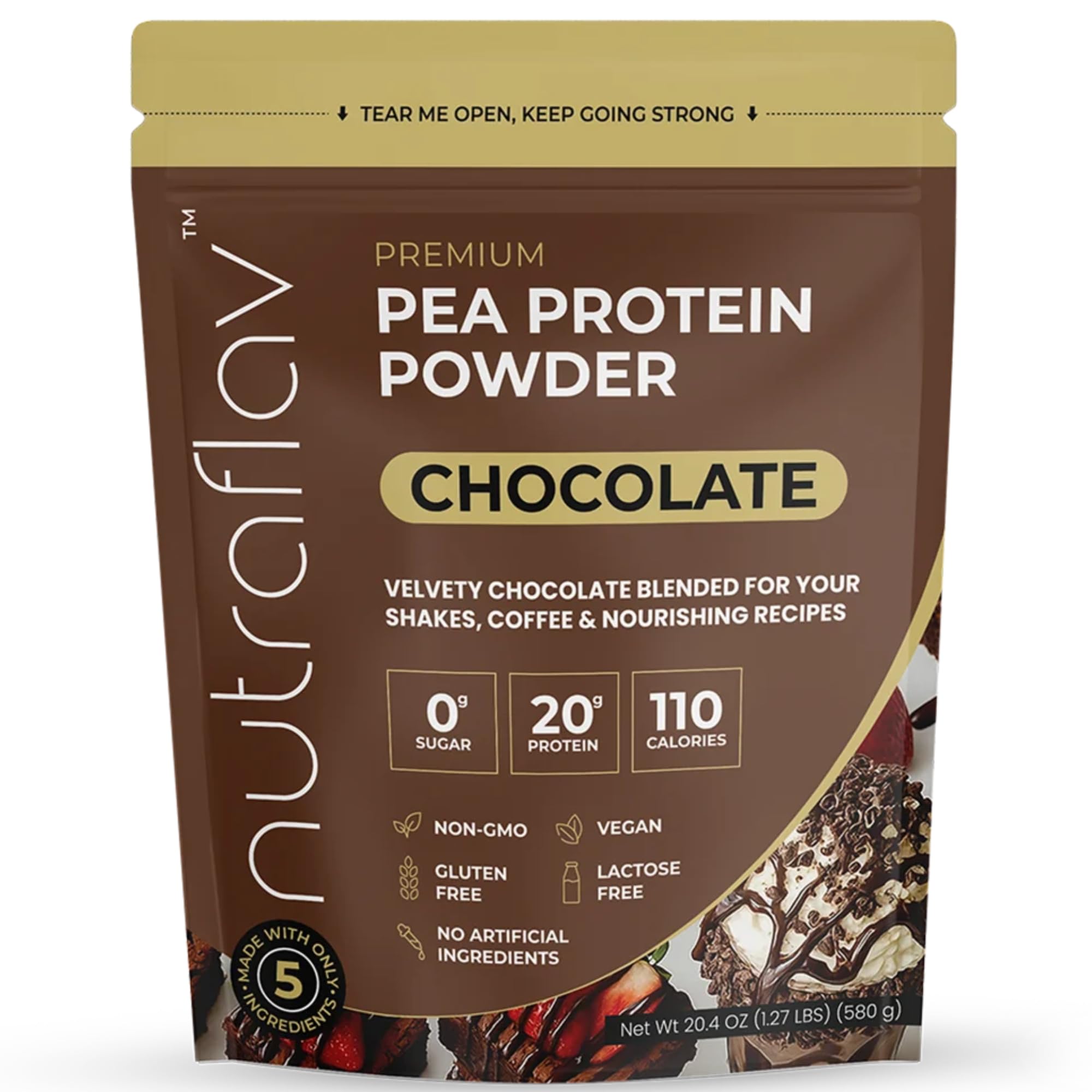 Vanilla Vegan Pea Protein Powder, Plant Based, Lactose-Free, 20 Servings — Amazon image 11