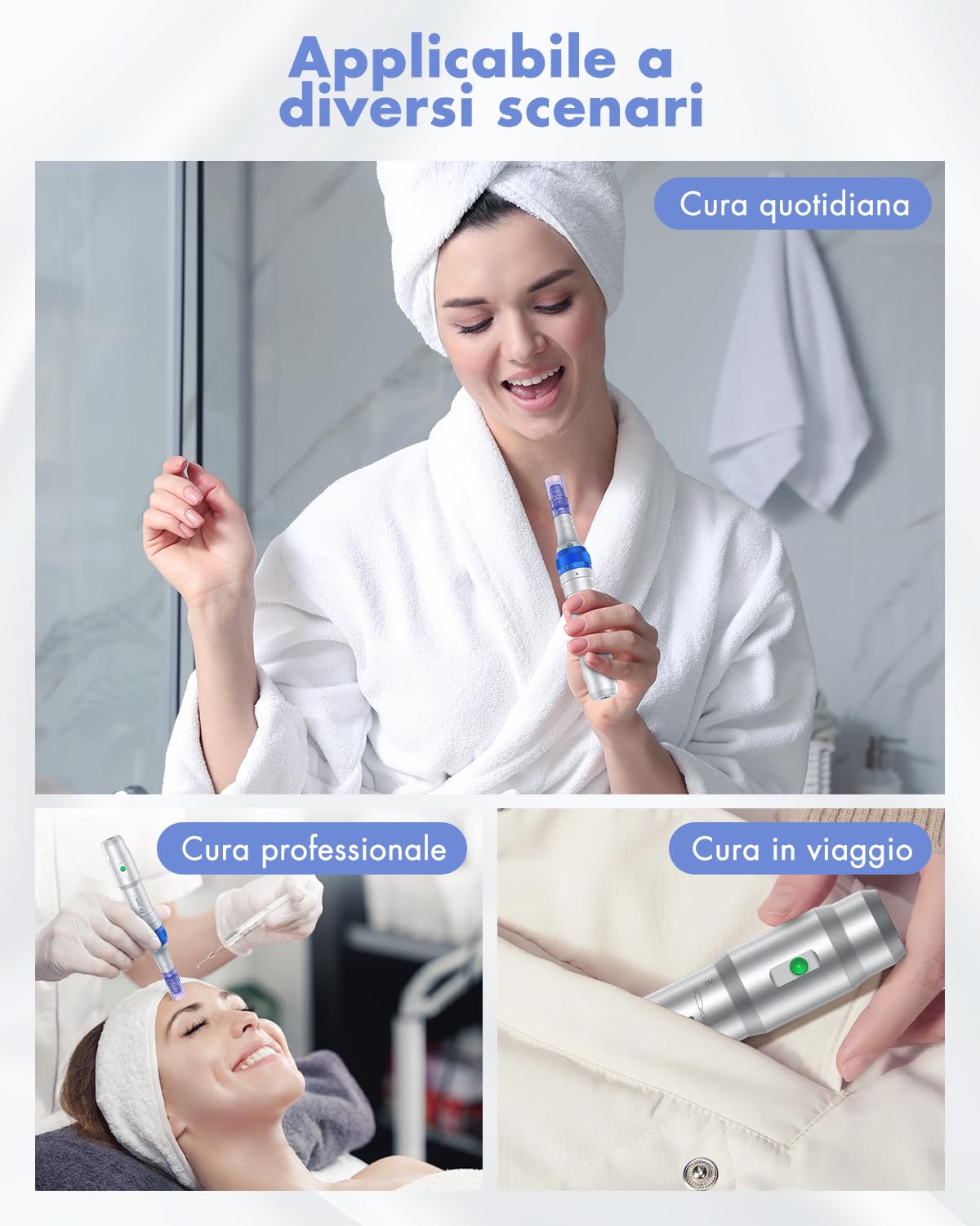 Dr. Pen Ultima A6 Penna per Microneedling Senza Fili Macchina con 22 Cartucce