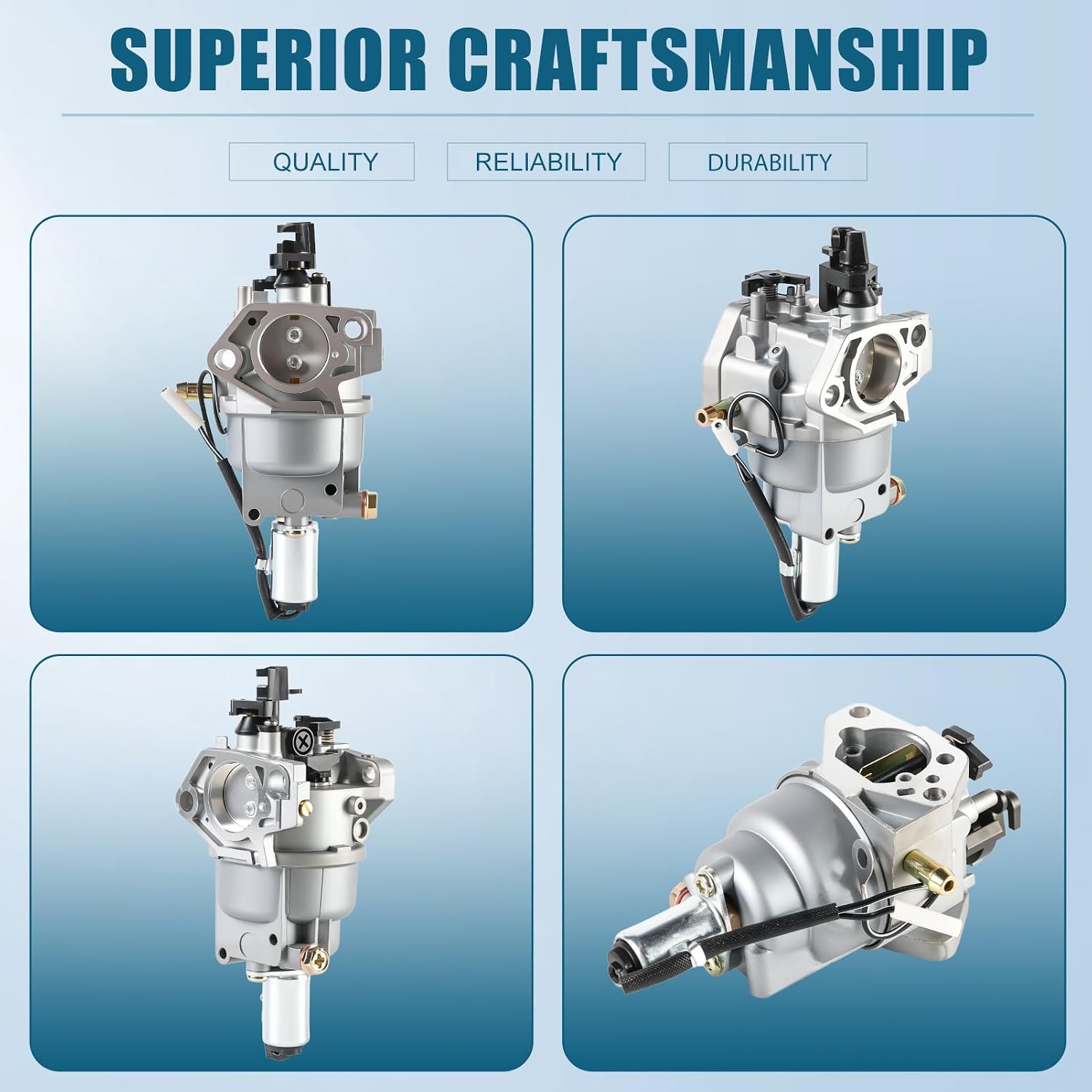 Carburetor Compatible with Huskee LT4200 TB30R TB42 LT3800 MTD Craftsman R1000 T1200 T1000 LT1500 RER1000 Lawn Tractors Replace 951-12771A 951-12823 951-12771 751-12771 751-12771A 751-12823 Carb