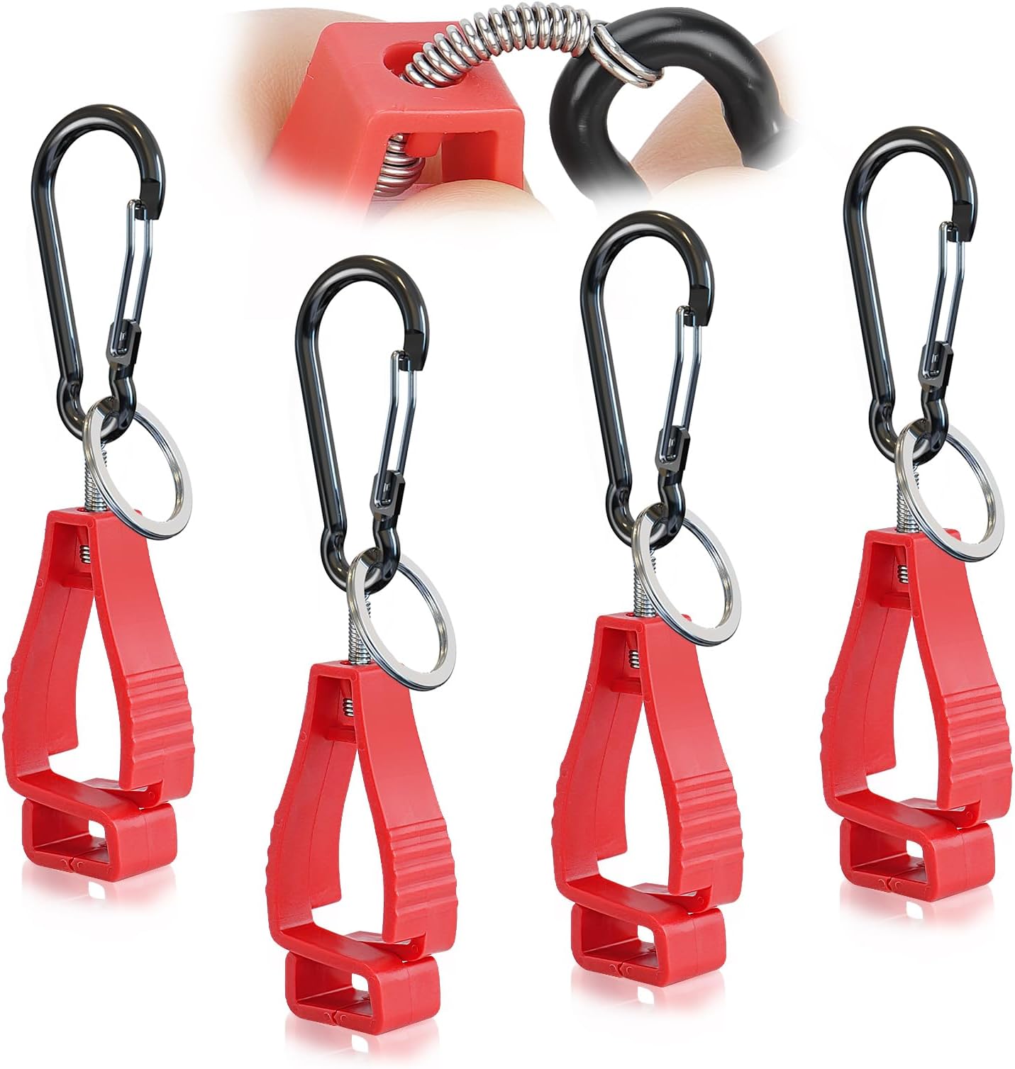 NANHONG 4PCS, Glove Clips for Work Glove Holders, Gloves Clip, Duty Belt Accessories, Gloves Clips for Work