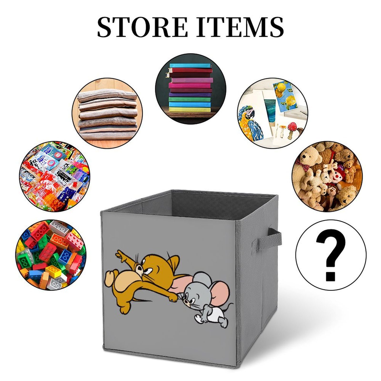 Amazon｜収納ケース トムとジェリー 収納ボックス 折りたたみ 整理