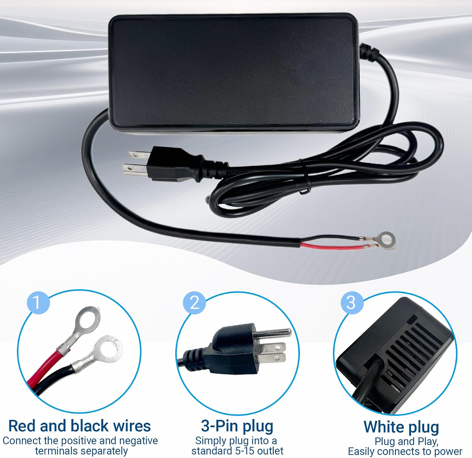 Diesel Heater Power Supply Adapter Transformer Power Converter, 110V to 12V 24V, Diesel Powered Parking Heater for Chinese Diesel Heaters 2KW 5KW 8KW and for RV Camper