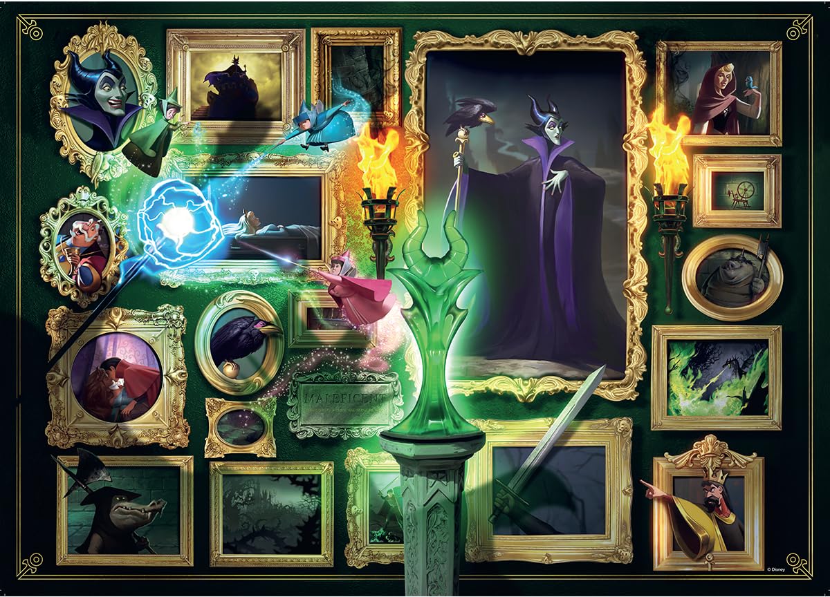 Ravensburger 12000037 - Villainous: Maleficent - 1000 pieces jigsaw puzzle – Puzzle for adults and kids age 14 years up, disney jigsaw, disney gifts