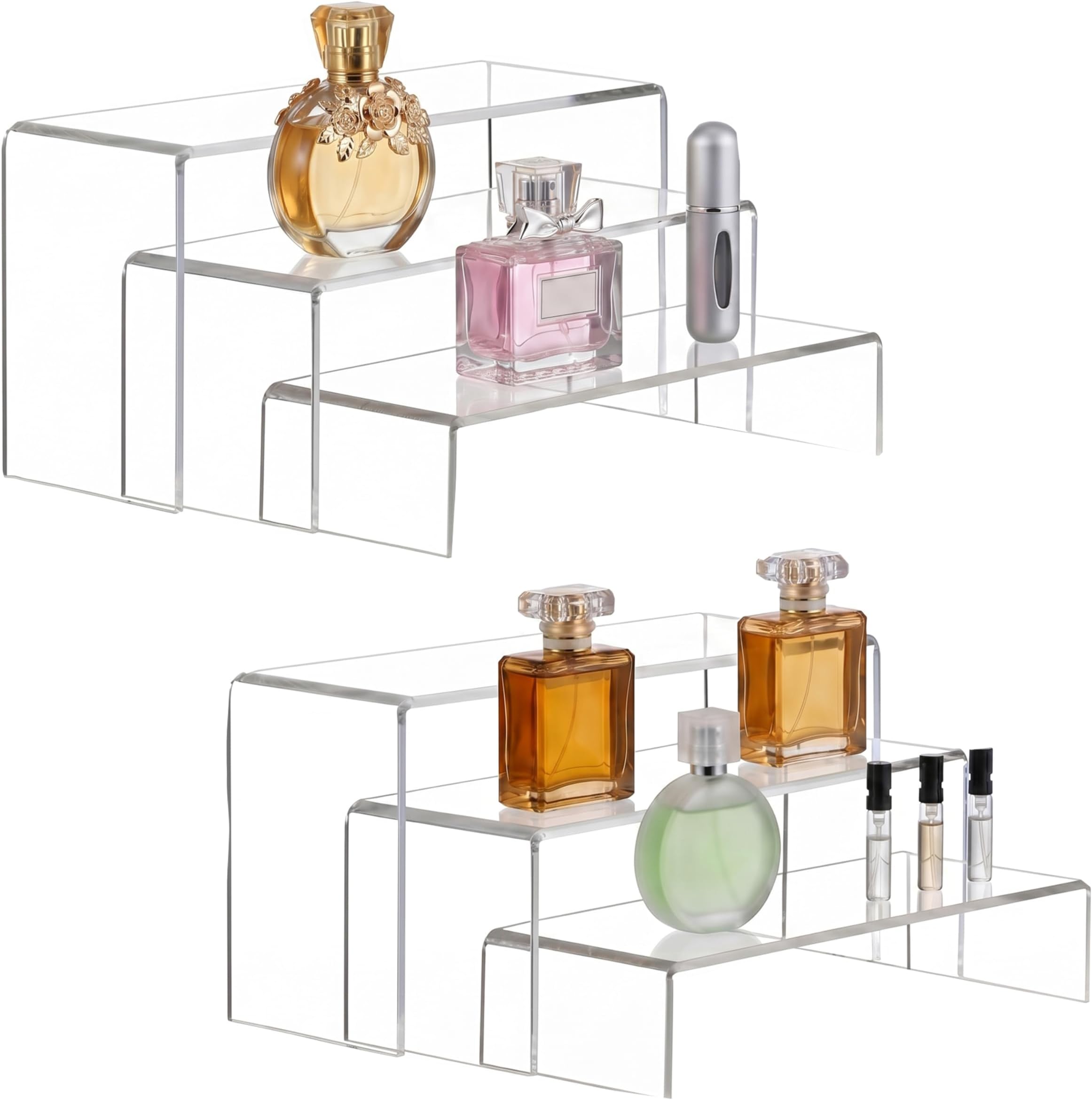 6 Pc Clear Acrylic Display Risers Showcase for Shoe Risers Retail Stand Cupcake Stand Dessert Stand