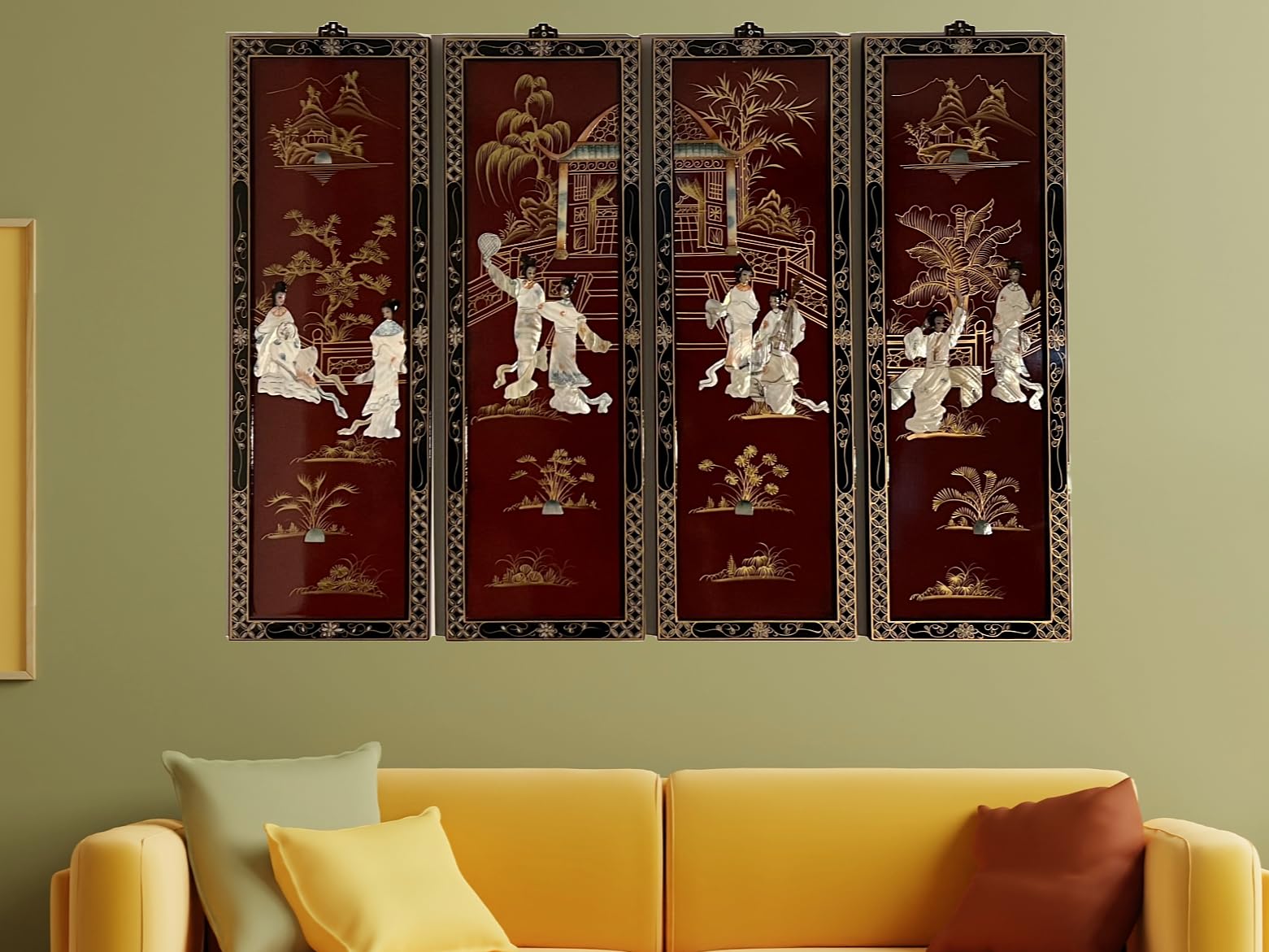 China Warehouse Direct Chinese Wall Hangings, Pictures Plaques Oriental Furniture