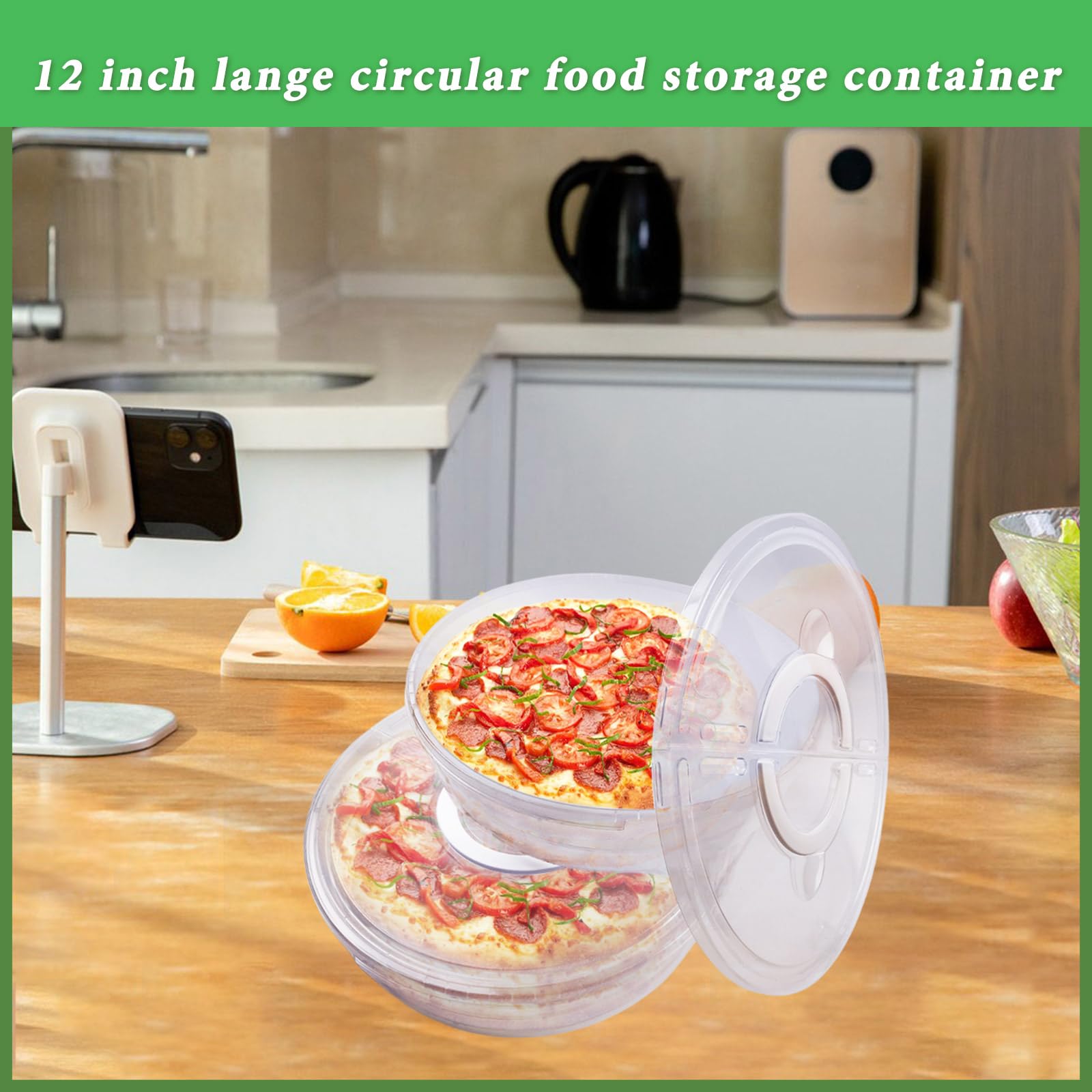 Boîte à Gâteau Transparente Avec Poignée Support-16*16*11cm - S2 Baking Tools