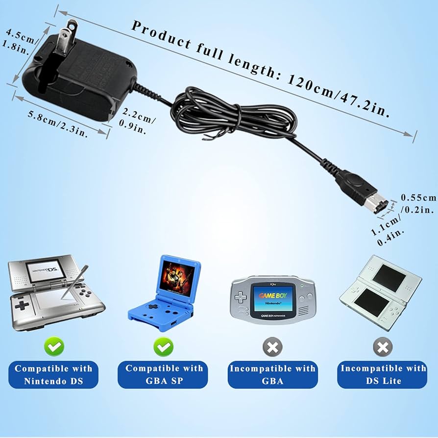 ニンテンドーDS - NintendoDSLite+ACアダプタ+ポケモンプラチナ+メトロイドF Amazon.com: DS Lite Power Charger, AC Adapter for Nintendo