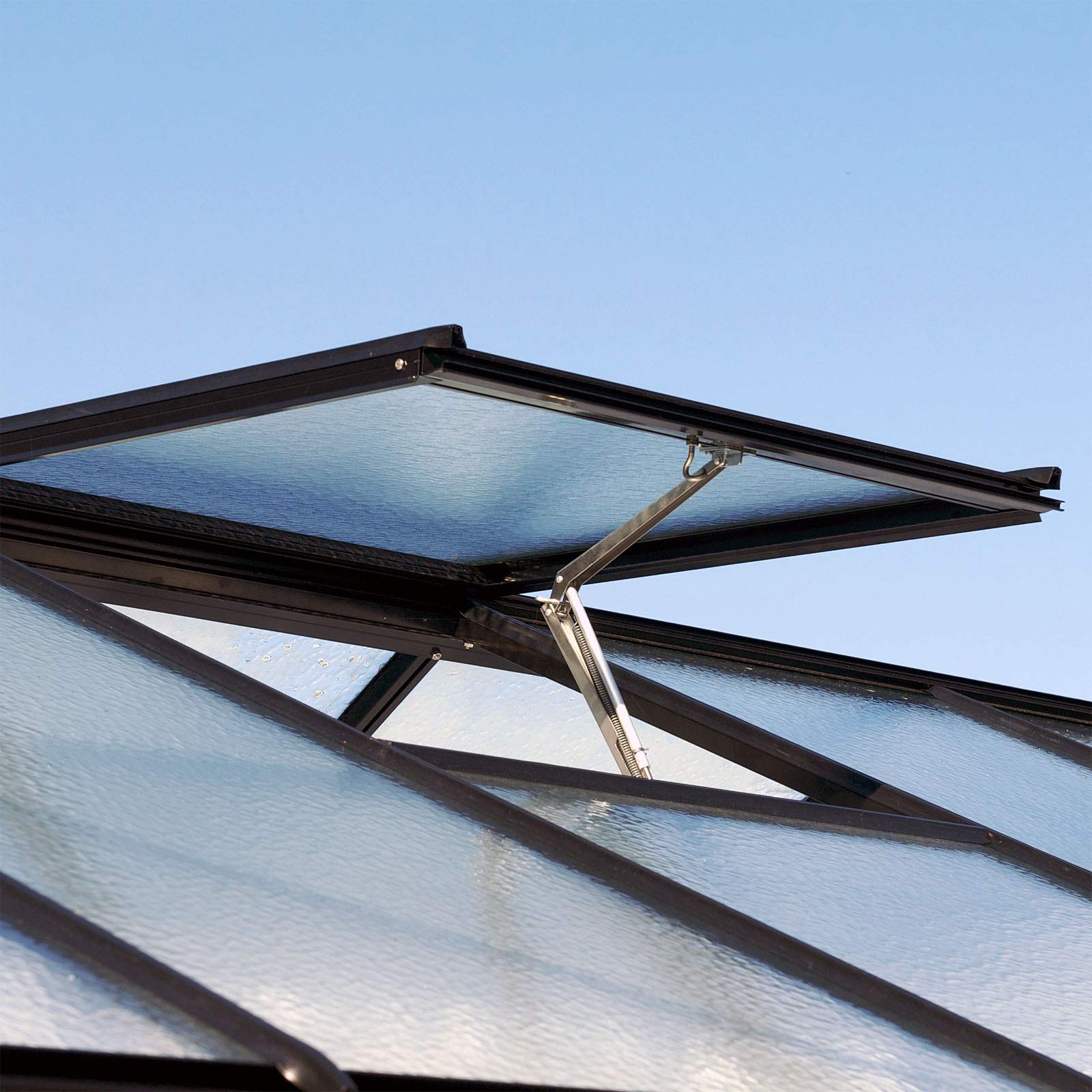 Wiltec Automatischer Fensteröffner Treibhaus, max. Öffnung 40 cm, max. Last 7 kg, Öffner für Frühbeet Gewächshaus stromfrei temperaturgesteuert