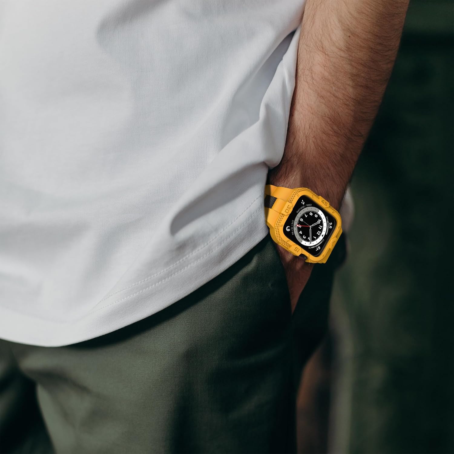 GELISHI Bands Compatible for Apple Watch Band 46mm 45mm 44mm 42mm, Men Sport Rugged Band with Protective Case for Watch Series 11 10 9 8 7/ SE 3/2/1/ Series 6 5 4 3 - Image 7