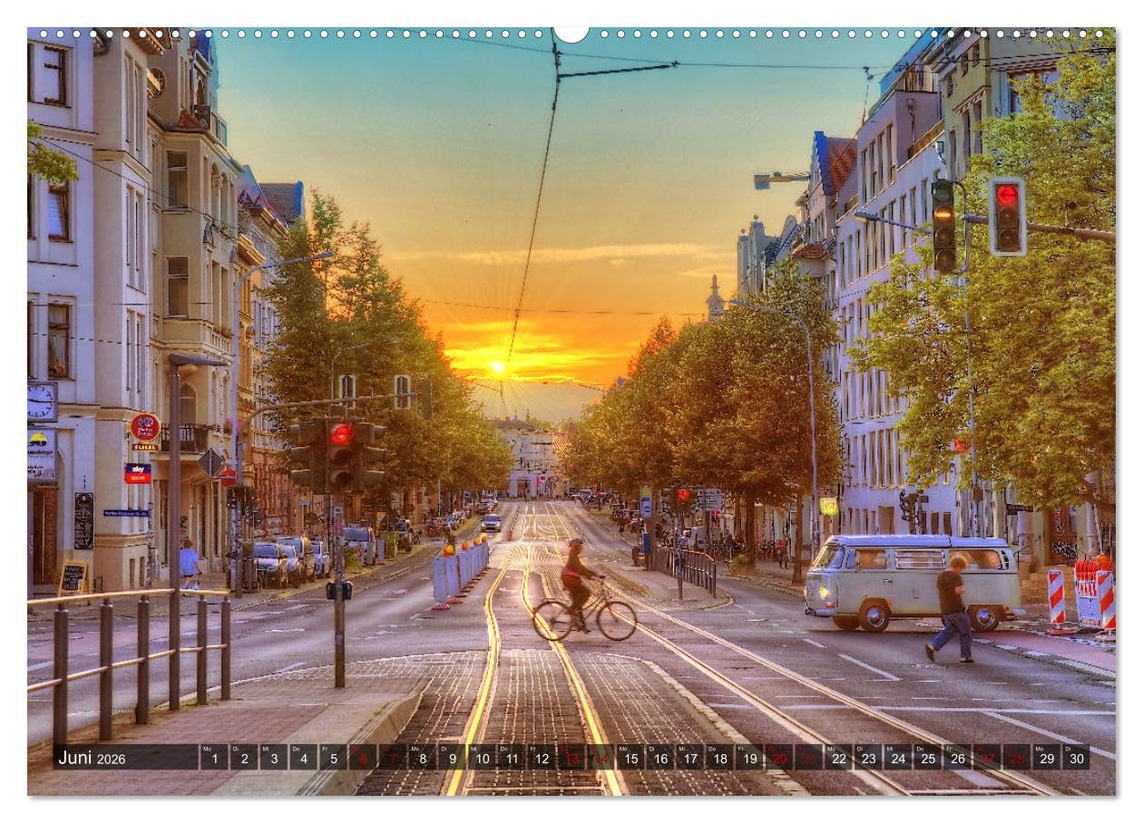 Mein schönes Halle Saale 2026 (hochwertiger Premium Wandkalender 2026 DIN A2 quer), Kunstdruck in Hochglanz