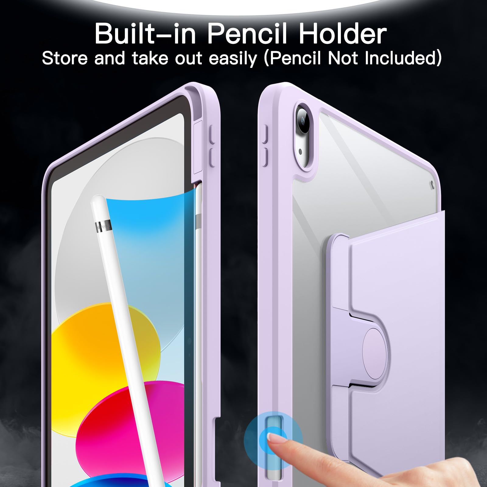 Amazon.com: JETech 360° Rotating Case for iPad (A16) 11th/10th Gen