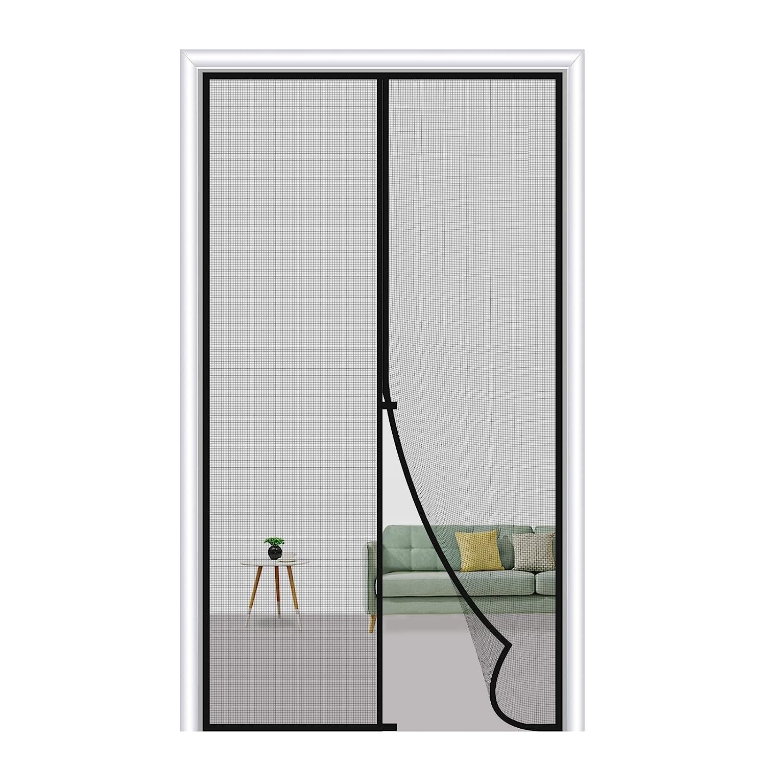 Tormeti Magnetic Mosquito Net for Door | Fit Door Size 33.5 x 81 Inch, Actual Screen Size 35.5 x 83 Inch Self Sealing | Auto-Closing Insect Screen to Keep Mosquito Out - with Stay Open Feature (B0CCLF2JXW) Amazon Price History, Amazon Price Tracker