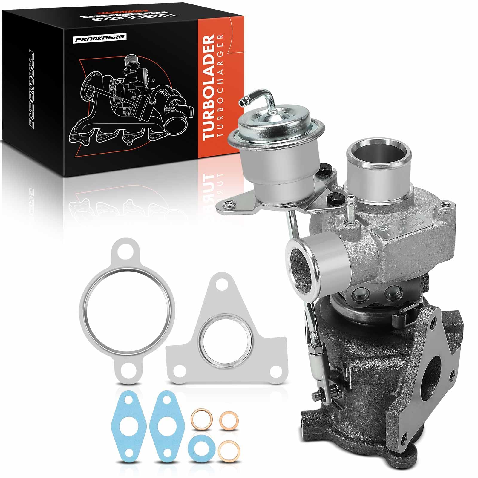 Frankberg Gas di scarico del turbocompressore benzina del turbocompressore | Compatibile con: Fortwo Cabrio 451, Fortwo Coupé 451