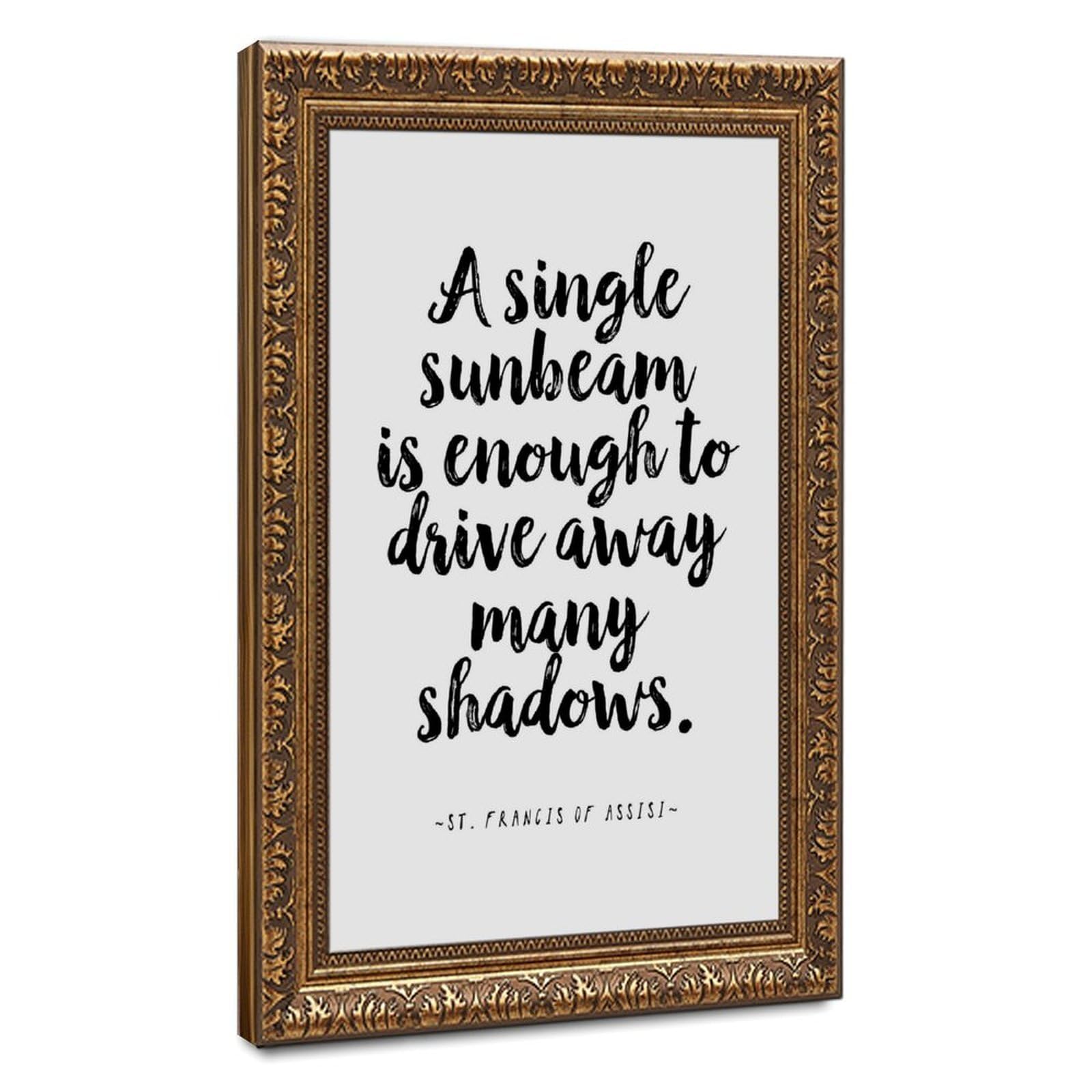 ELKPDOE Sunbeam Poster Motivational Quotes