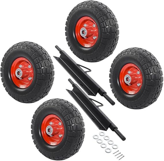 New Wheel Kit Replacement for Honda Generator EU3000is Solid Never Flat Tires All-Terrain