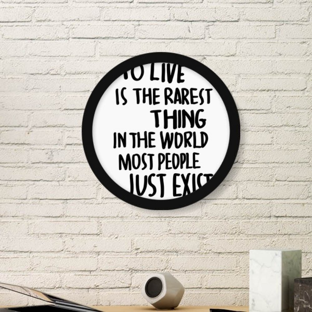 Cadeaux deco murale originaux : grand cadre rond avec texte inspirant a offrir