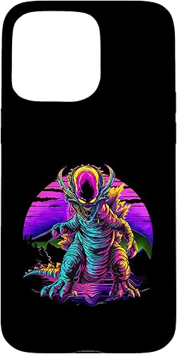 Miniatura 27 de iPhone 14 Retro Funny streetwear Synthwave 80s 90s spacezilla alien Case