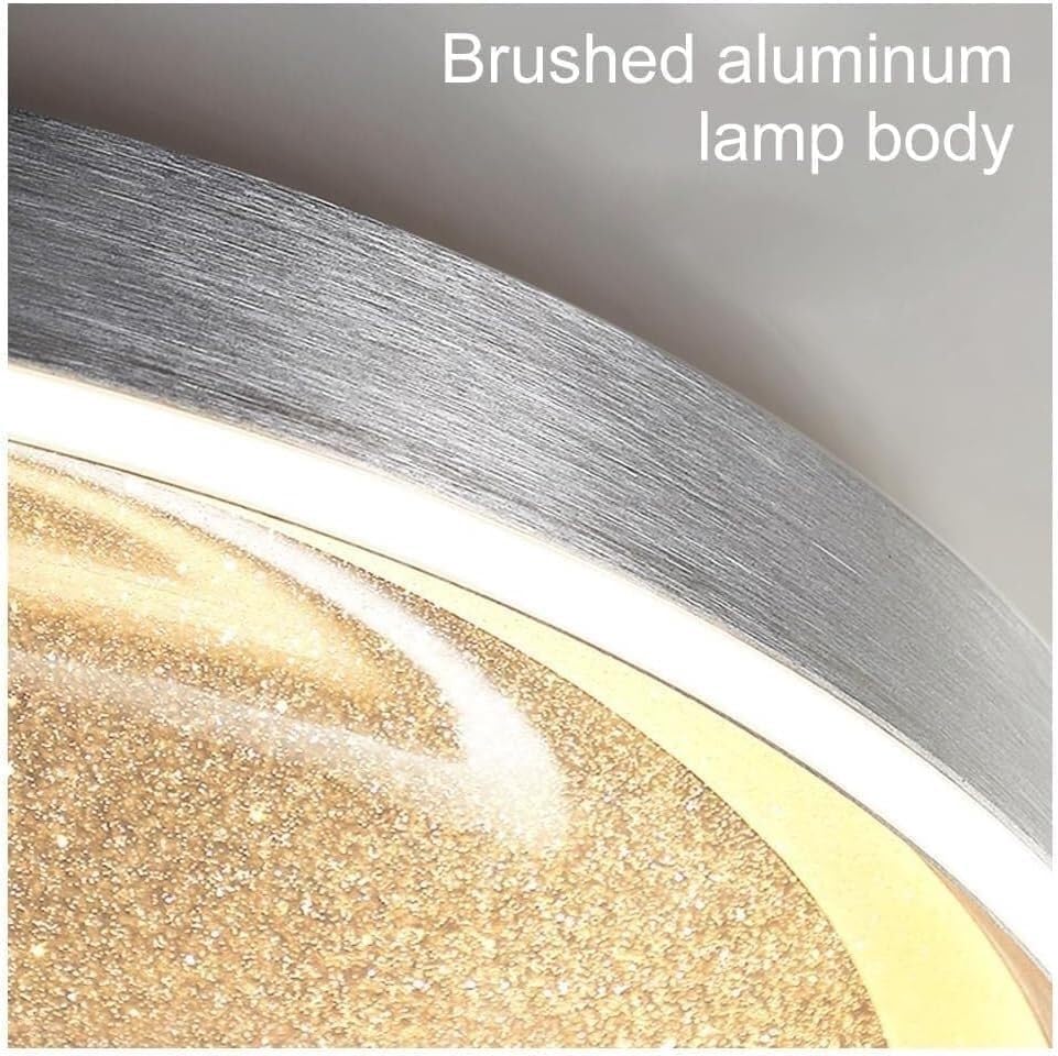 Plafonnier LED rond dimmable lustre contemporain télécommande luminaire - 7