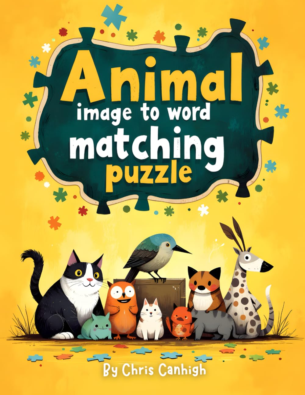 Animal Image to Word Matching Puzzle
