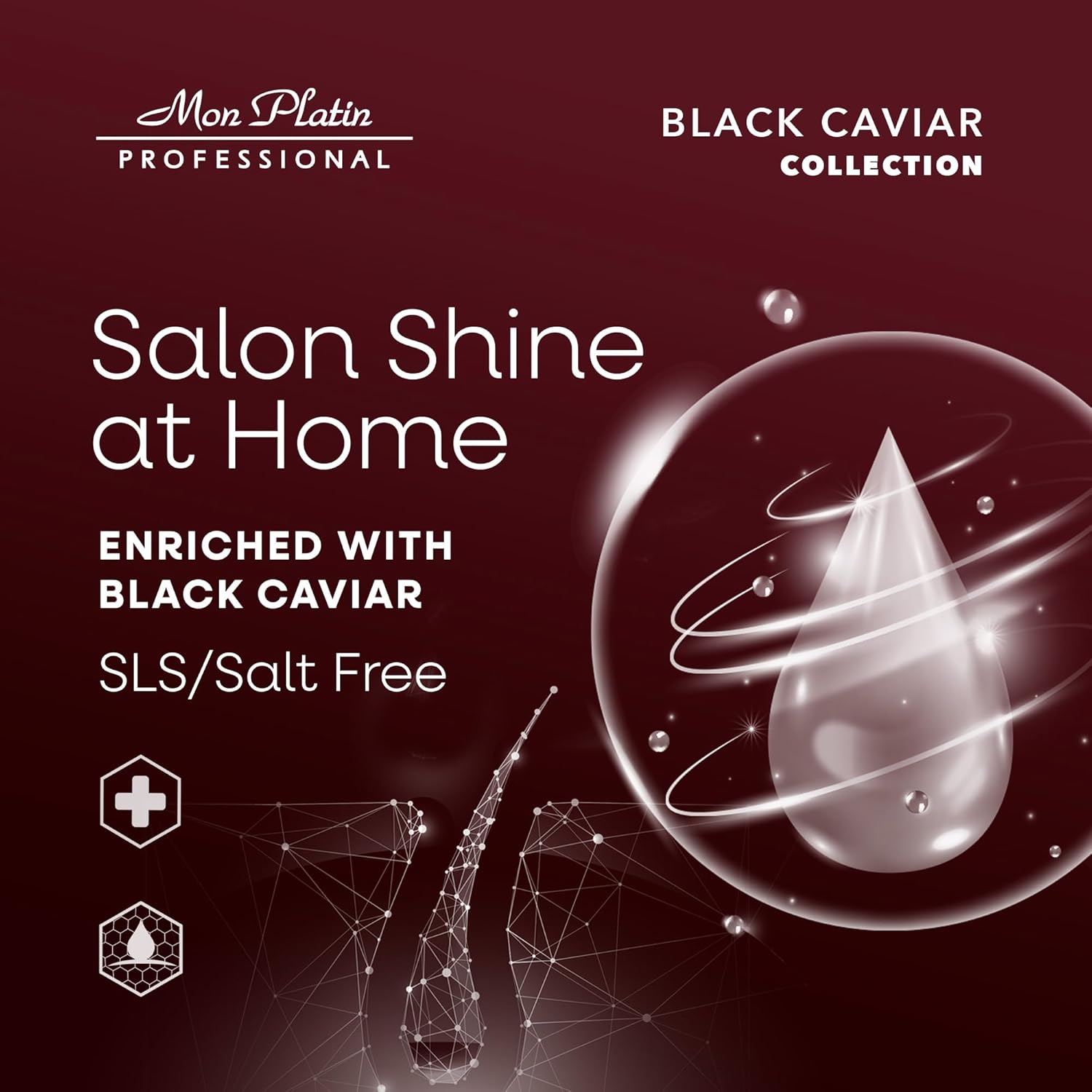 Total Volume Hair Cream for Curly Hair, Hydrating Formula with Black Caviar and Peach Extract, Sunflower & Cotton Oils, Anti-Frizz, Curl Enhancer for Volume Control, 400 ml