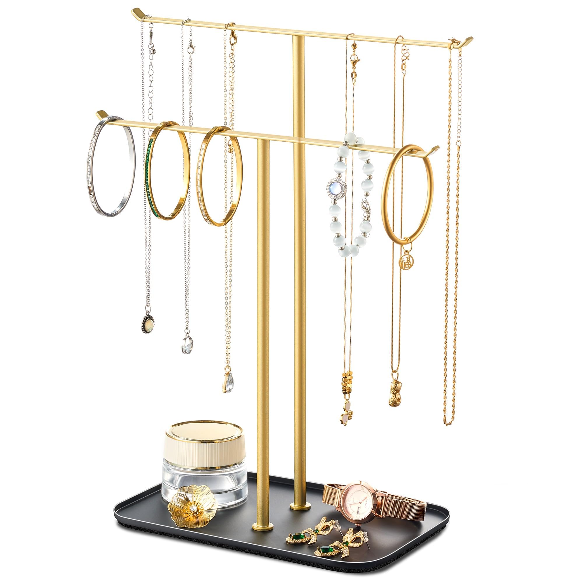 Porte-bijoux à 2 niveaux pickpiff pour suspendre bracelet collier et bague