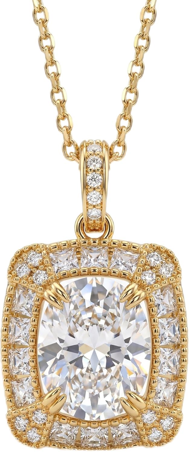 VACRONA Gold Pendant Necklaces for Women 14K Gold Plated Dainty Necklace Elegant Jewelry Gifts