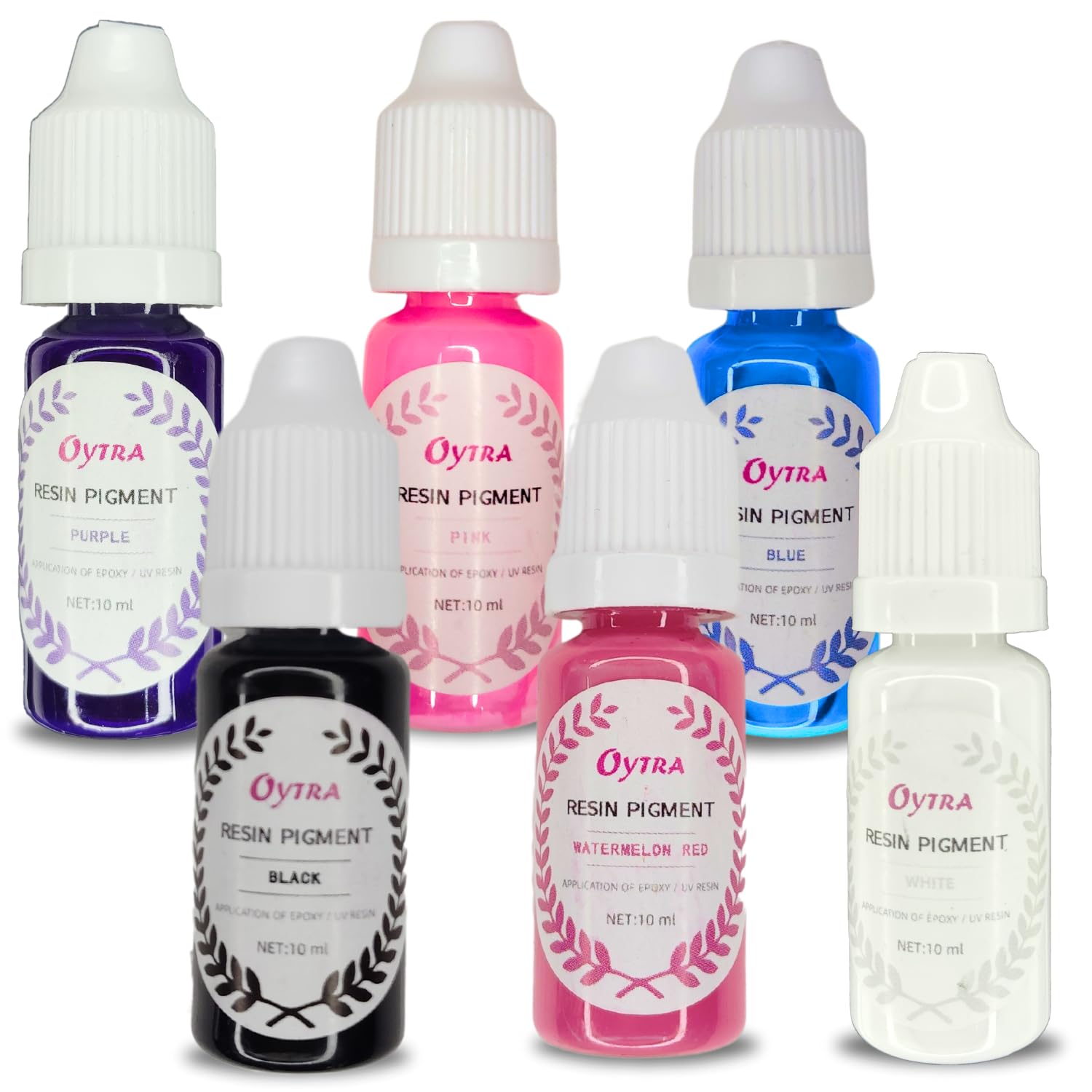 Oytra Resin Pigment Colors Set of 6 for Art Kit Materials Craft Combo for Beginners Artists Professionals