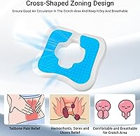 Vista 4 de Bed Sore Cushion for buff & Wheelchair Cushion for Bedsores Prevention - Pain Relief for the Bedridden and Elderly- hemorrhoids treatment, Sciatica