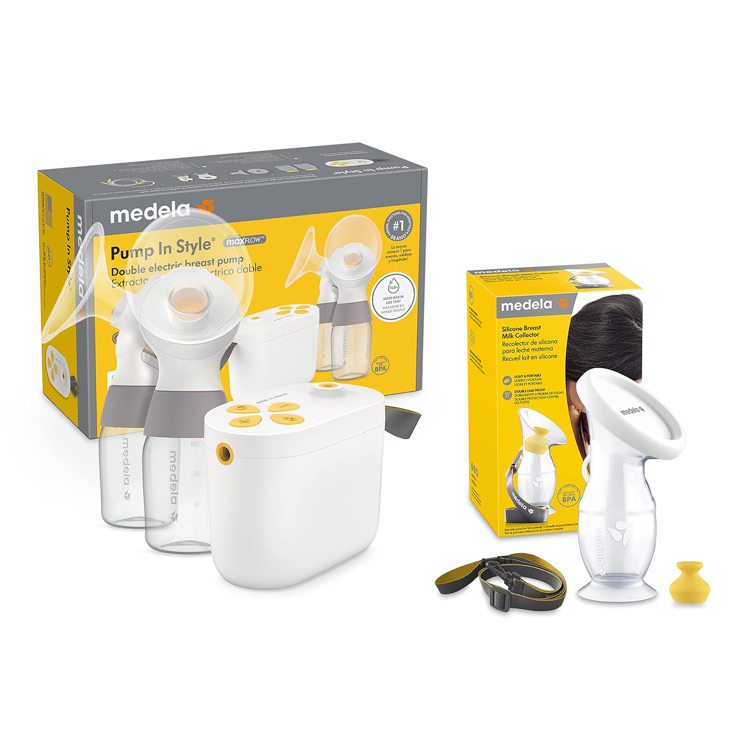 Medela Breast Pump Set More Milk Bundle, Includes Pump