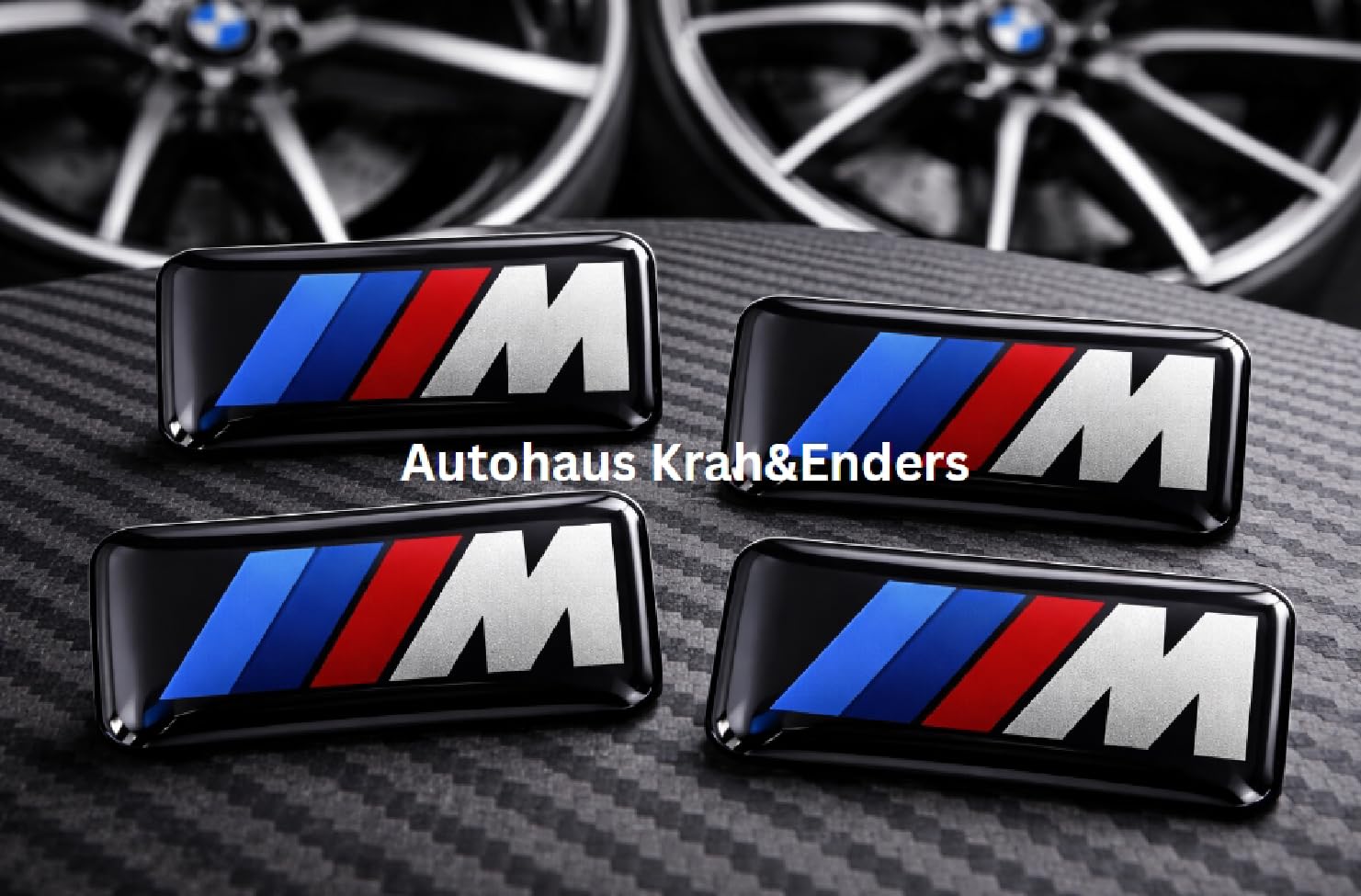 BMW 4X Emblem Plakette Aufkleber M-Zeichen Alufelgen Sticker Aufkleber M Perfomance