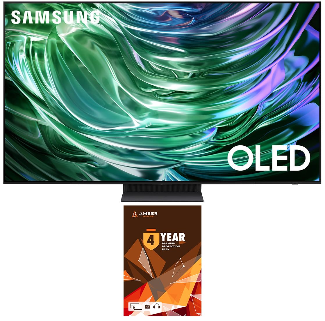 Samsung QN77S90DAFXZA 77 Inch 4K OLED Smart TV with Dolby Atmos and 4 Year Amber Protection Plan (2024)