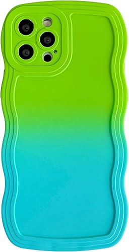 Miniatura 7 de Caseative Marco ondulado rizado de color sólido suave compatible con iPhone (amarillo, iPhone 12 Pro)