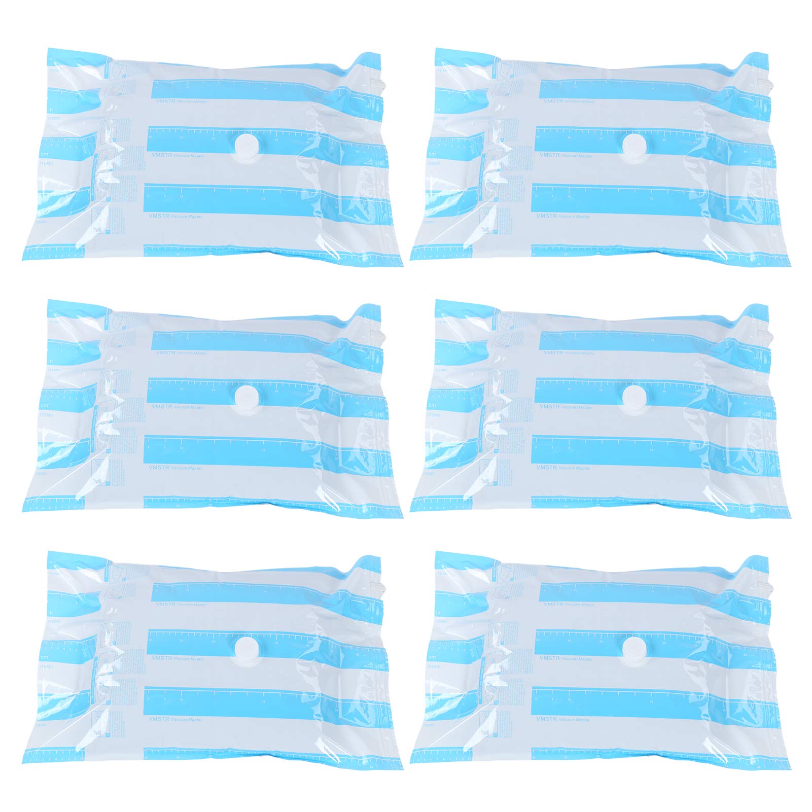Bolsa de Vacío de Viaje Bolsa de Vacío de Ropa PET PE con Entrada de Aire de 3,5 Cm Cremallera Doble Almacenamiento Reutilizable para Edredones Mantas Ropa de Cama Viajes en Casa Viaje de