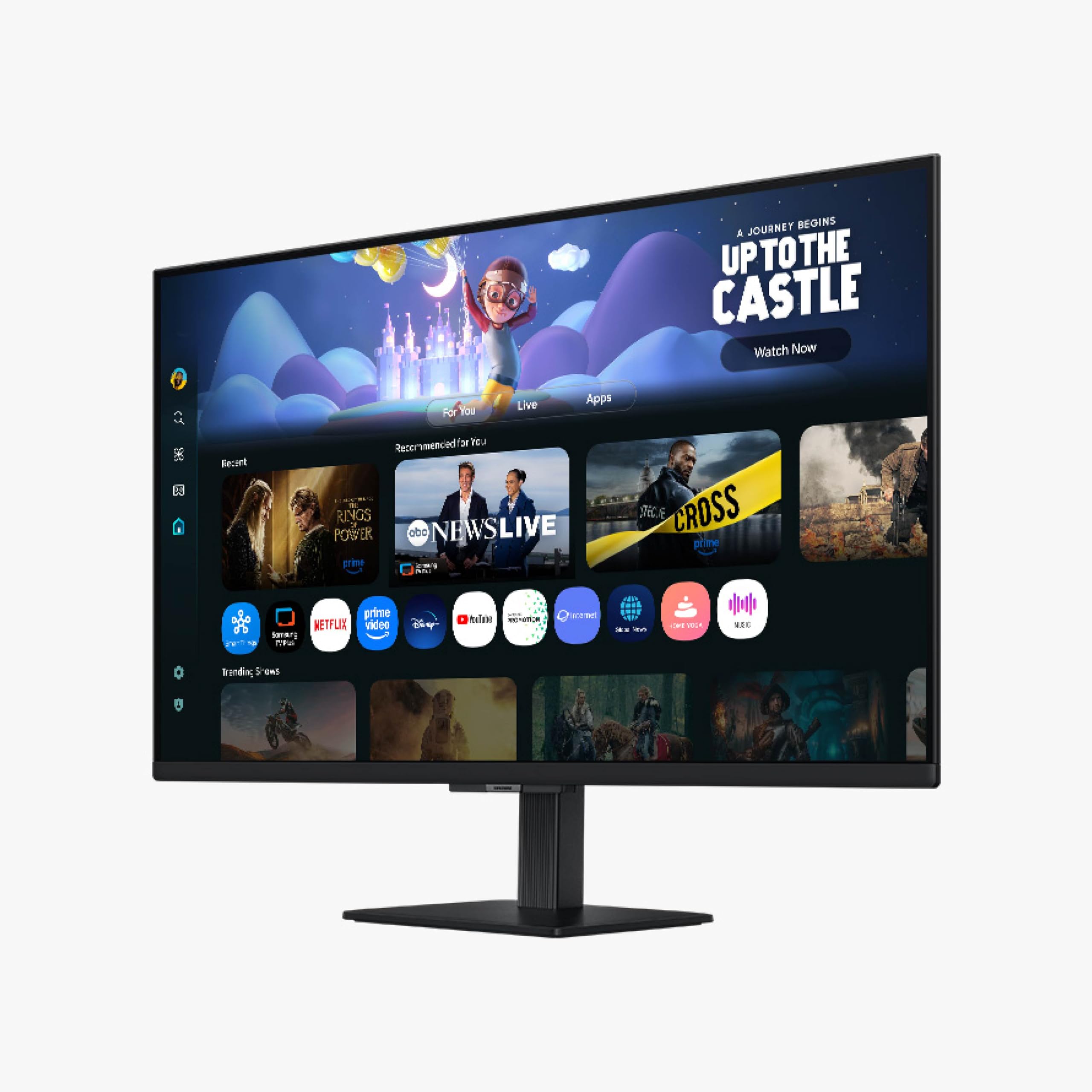 SAMSUNG 32-Inch M5 (M50F) Series FHD Smart Monitor with Streaming TV, Speakers, HDR10, Gaming Hub, Multiple Ports, Workout Tracker, Vision Accessibility Tools, Black, LS32FM502ENXZA