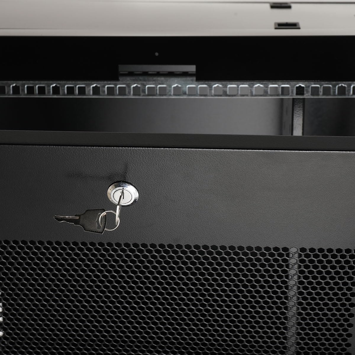 12U Netzwerk-Serverschrank Wandmontage 19 Zoll, max. 60kg | Abschließbare Seitenwände, für Server/Router/Switches/A/V.