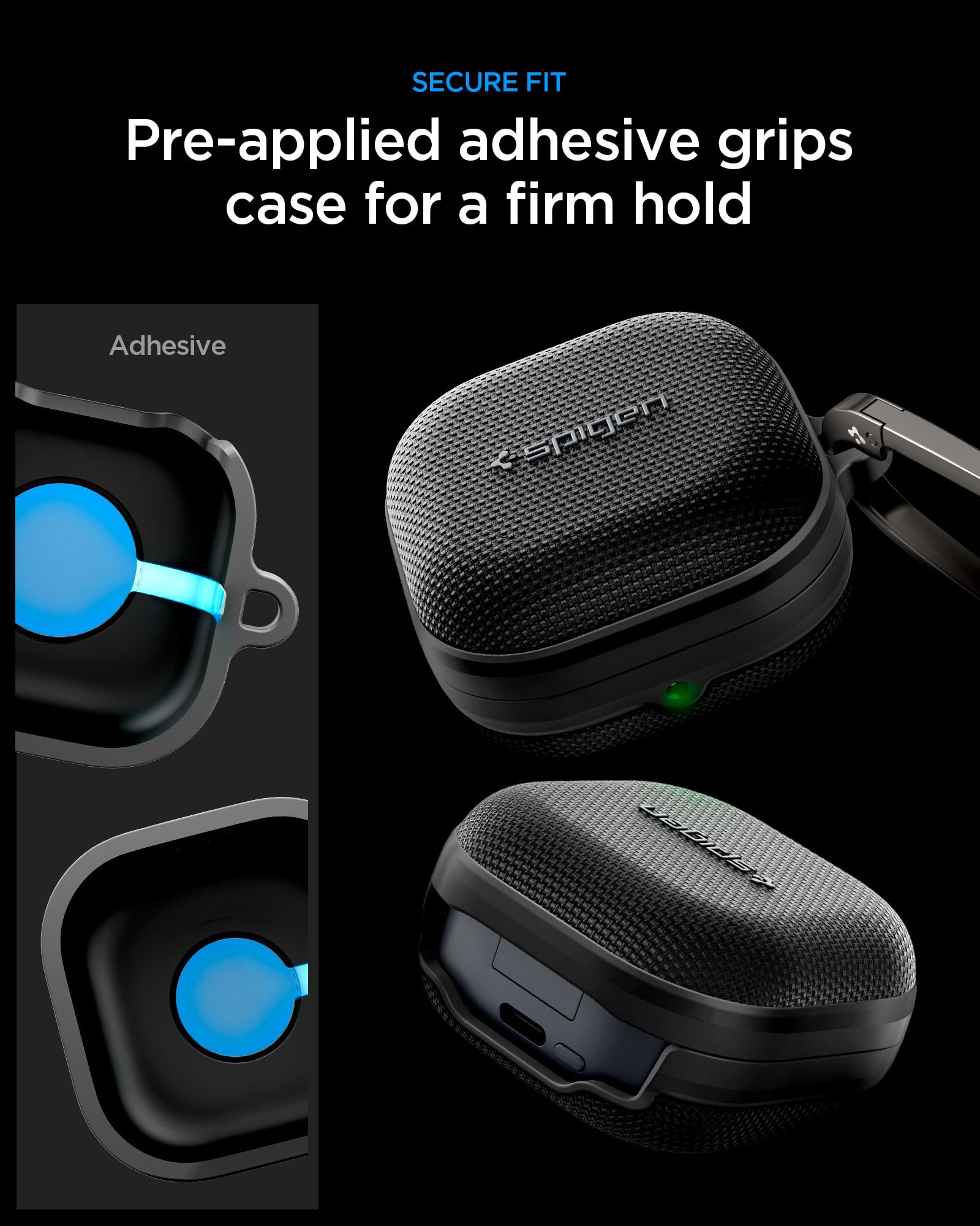Spigen Cover Classic Fit Compatibile con Samsung Galaxy Buds 4 Pro/Galaxy Buds 4 (2026) - Nero Opaco