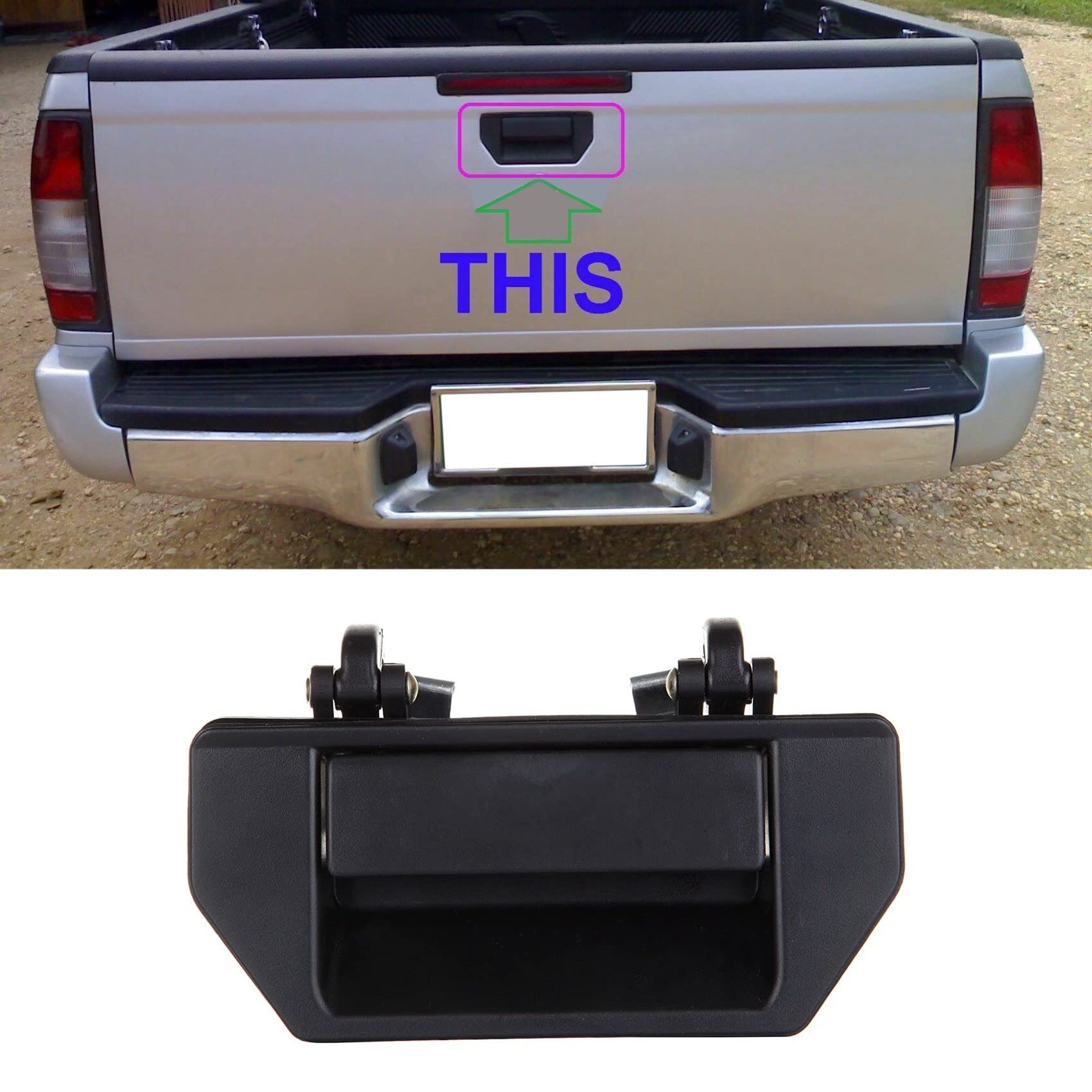 Poignée extérieure de hayon arrière pour Nissan, accessoires extérieurs de voiture, Navara NP300 ontier D23 2014- 90606-4JG0B 90606-4JG0A
